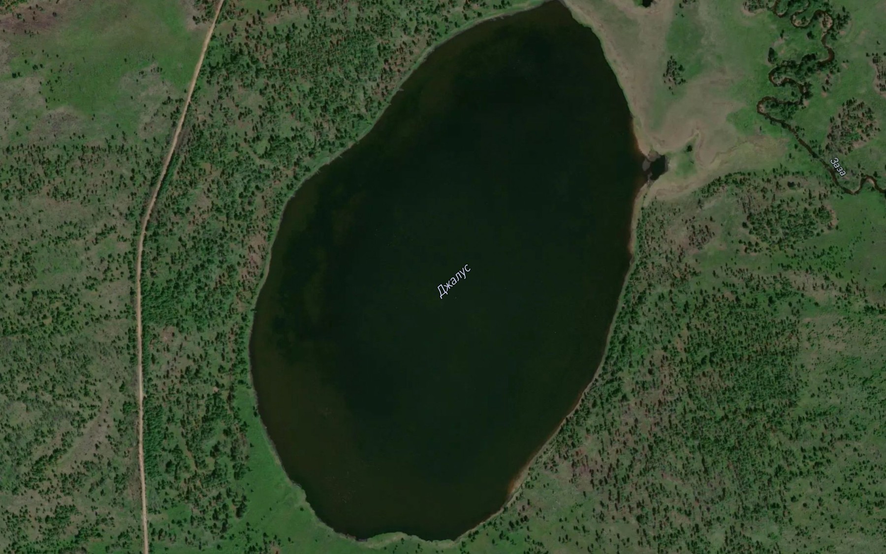 Satellite map of the Ozero Dzholuo