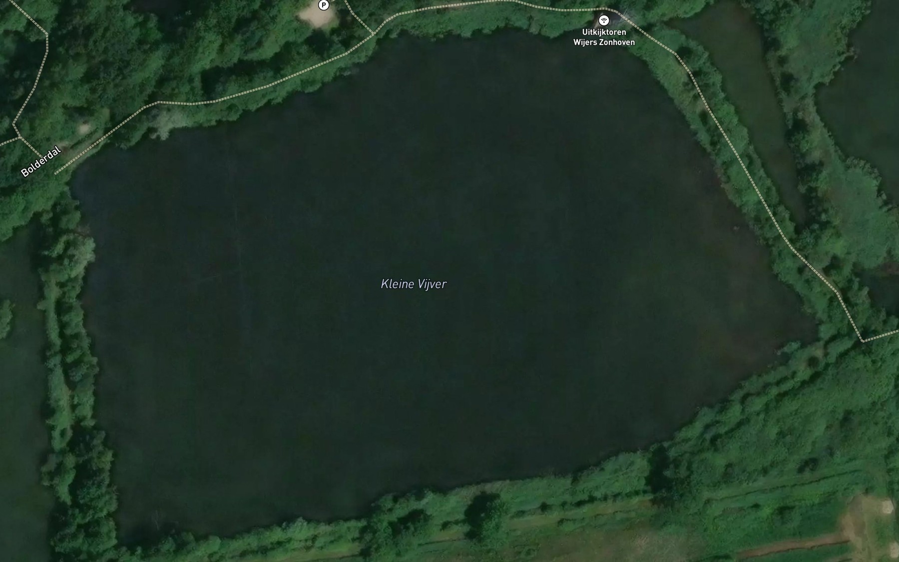 Satellite map of the Kleinen Vijver
