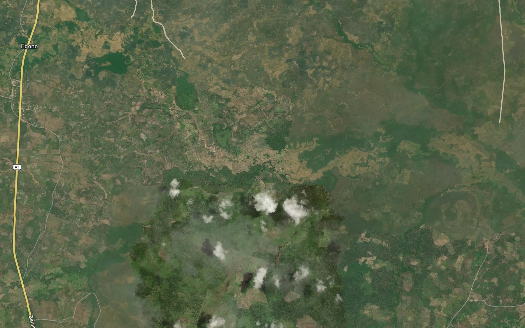Satellite map of the River Edion