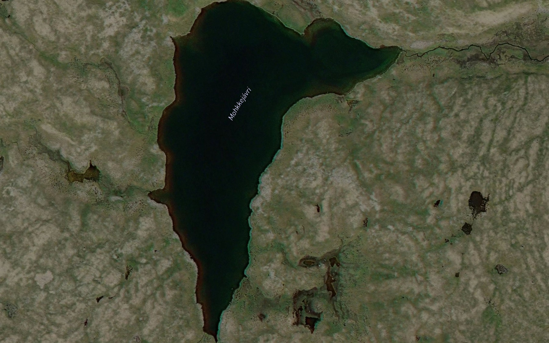 Satellite map of the Mohkkejavri