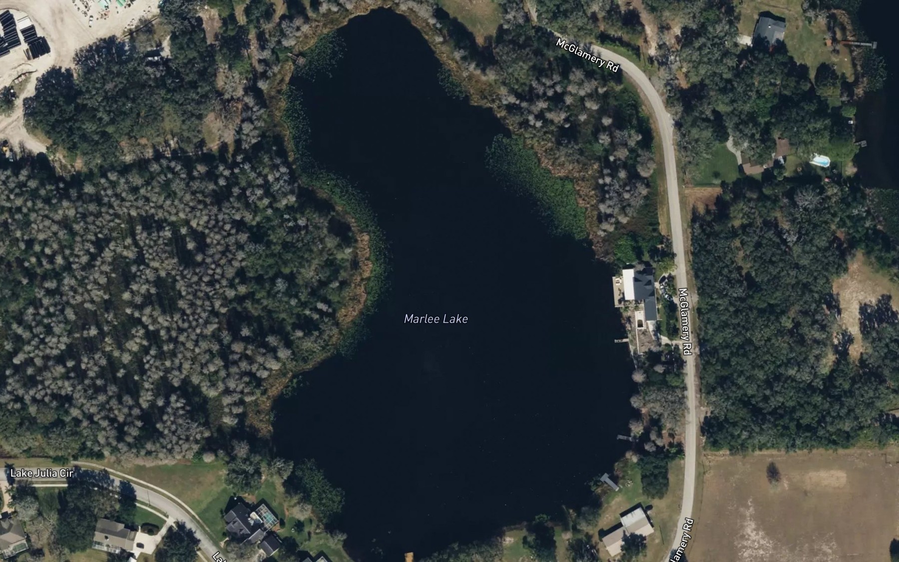 Satellite map of the Marlee Lake