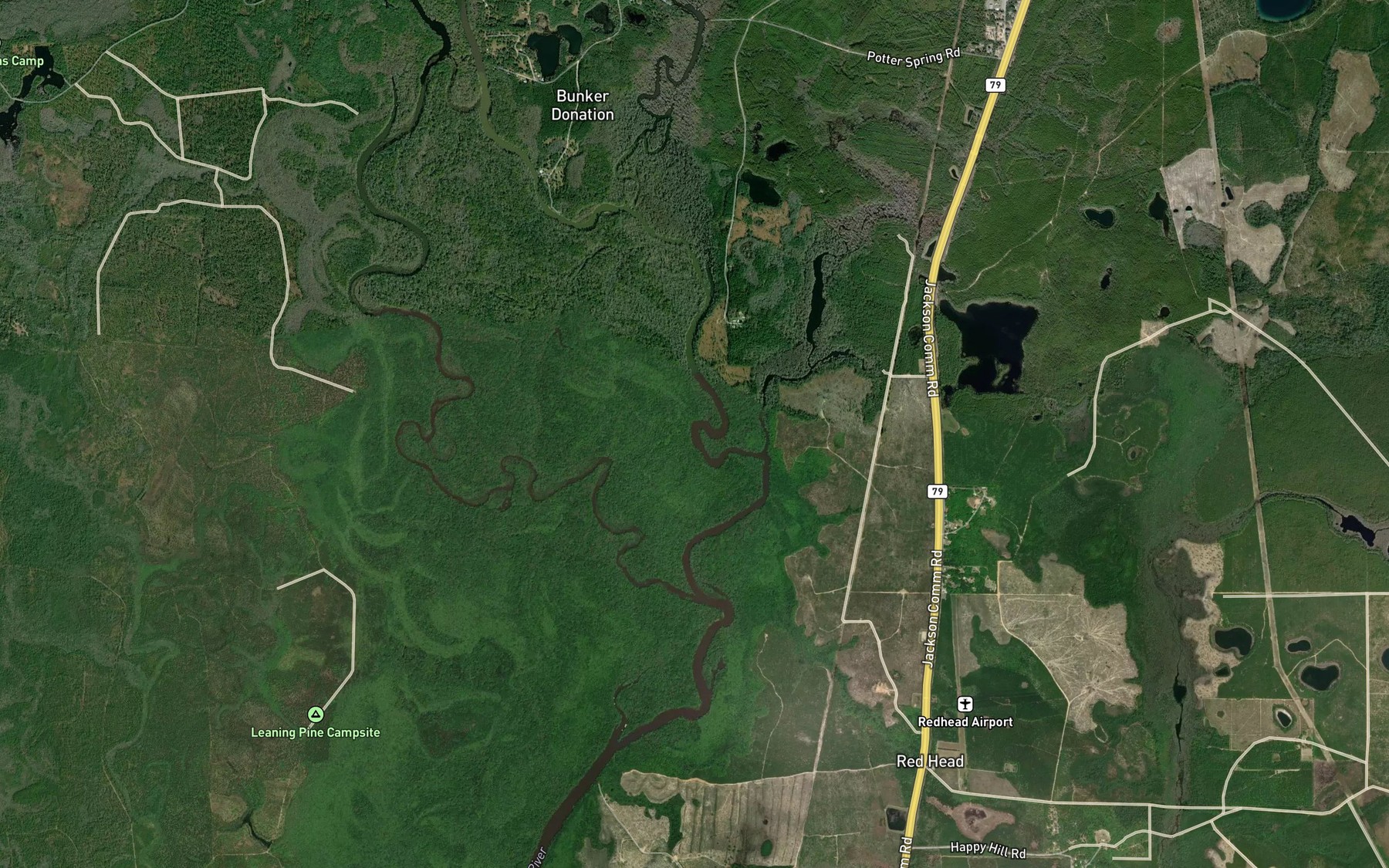 Satellite map of the Spot 4