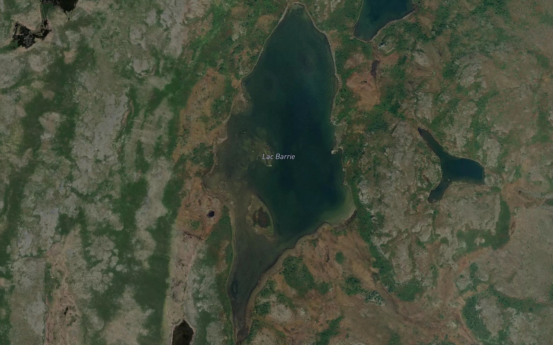 Satellite map of the Lac Barrie