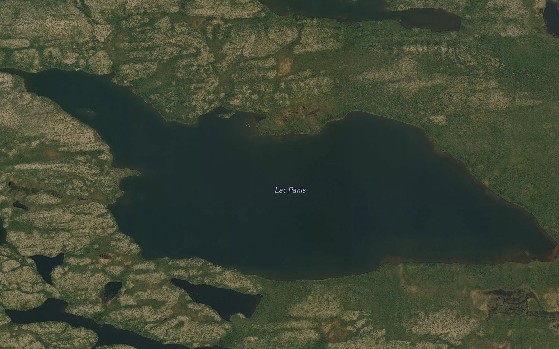 Satellite map of the Lac Panis