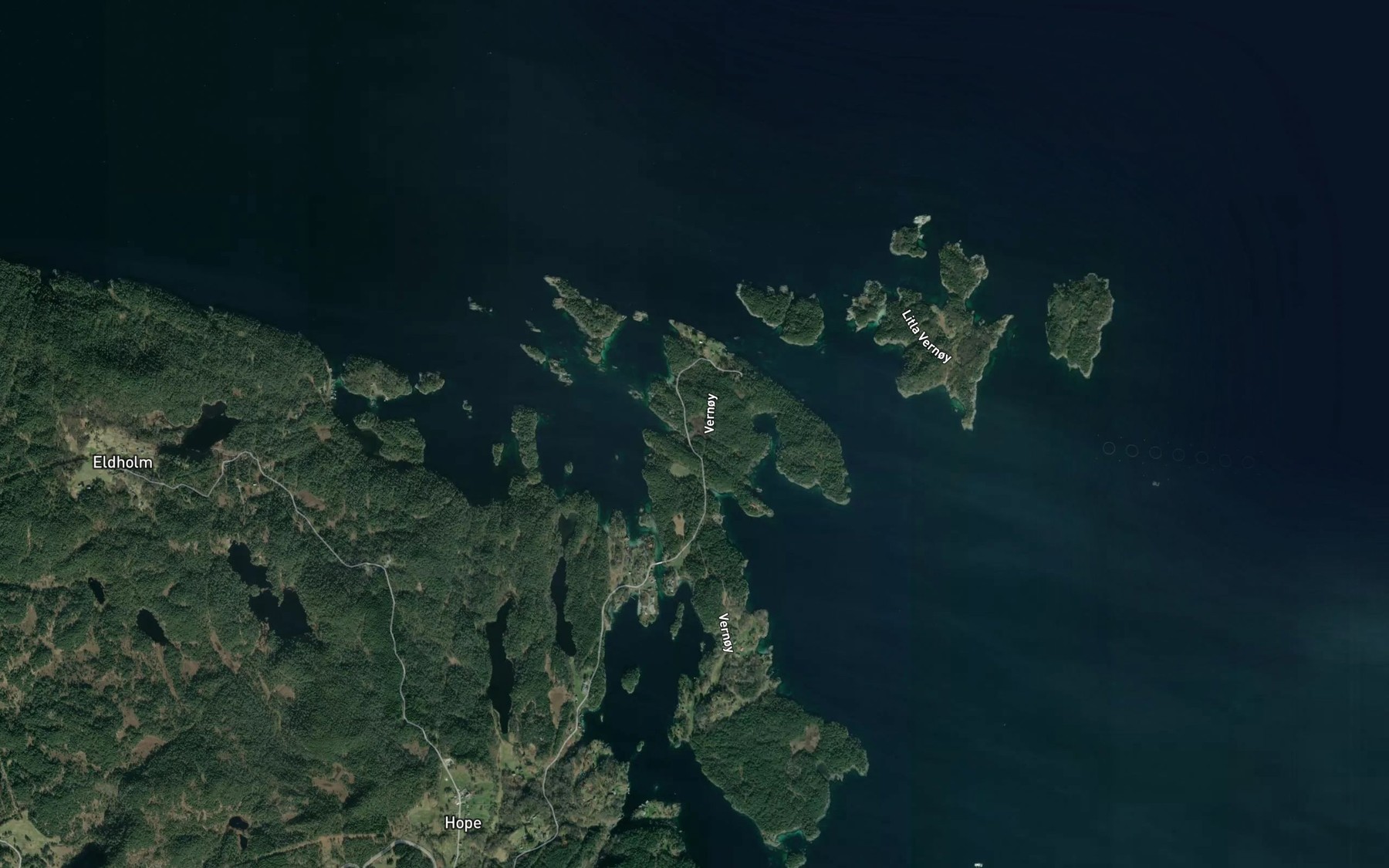 Satellite map of the Straumtjorna