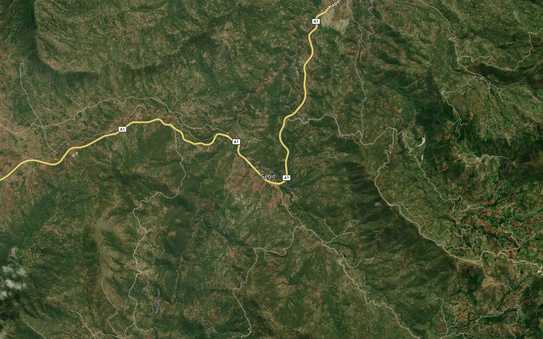 Satellite map of the Sebit