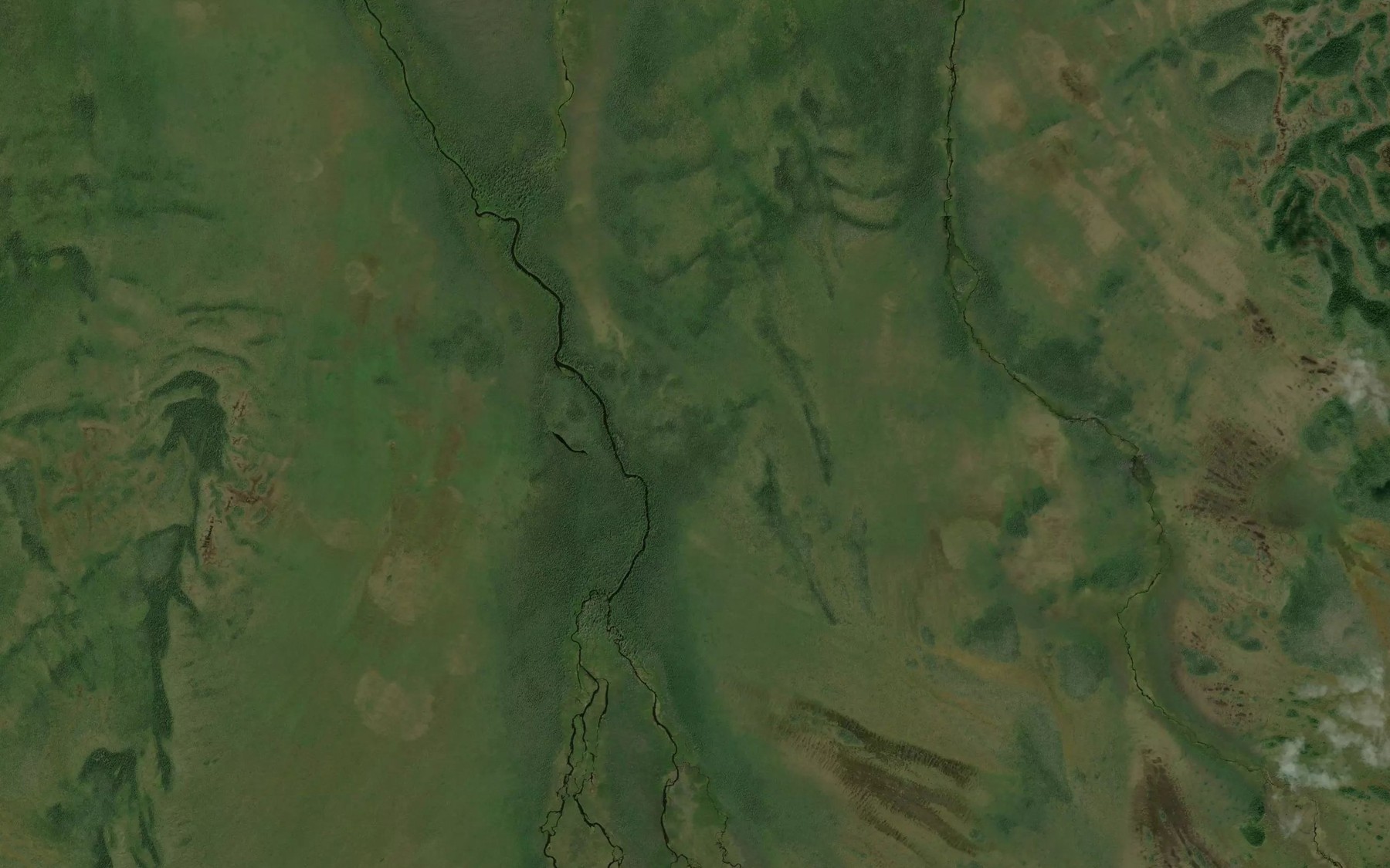 Satellite map of the Waginagan Creek