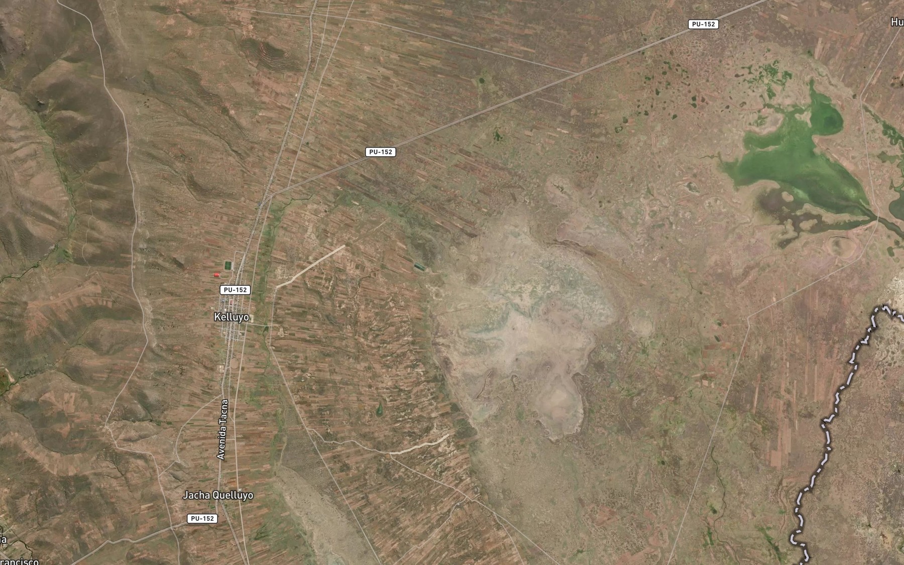 Satellite map of the Rio Collpajahuira