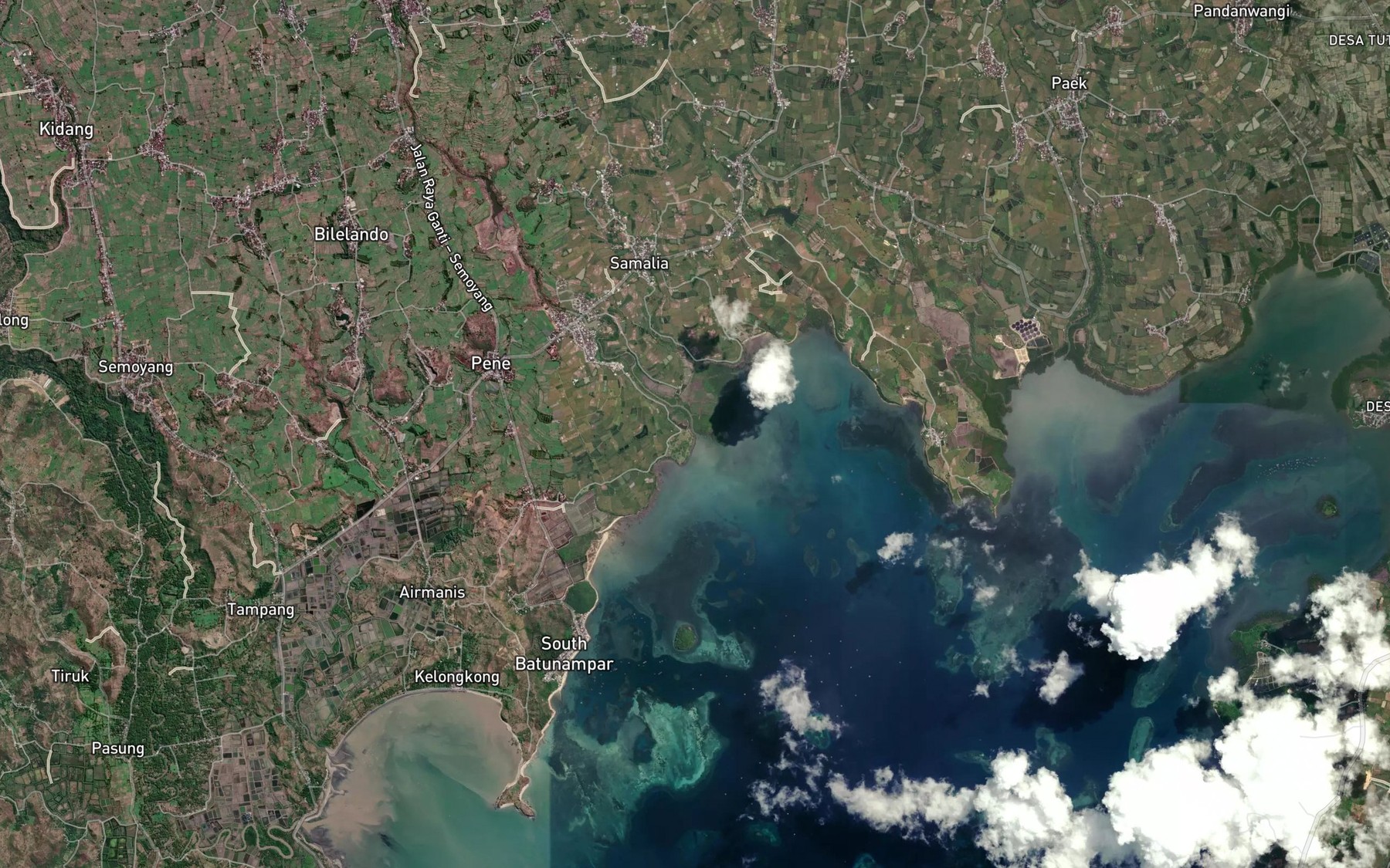 Satellite map of the Kali Sagikmateng