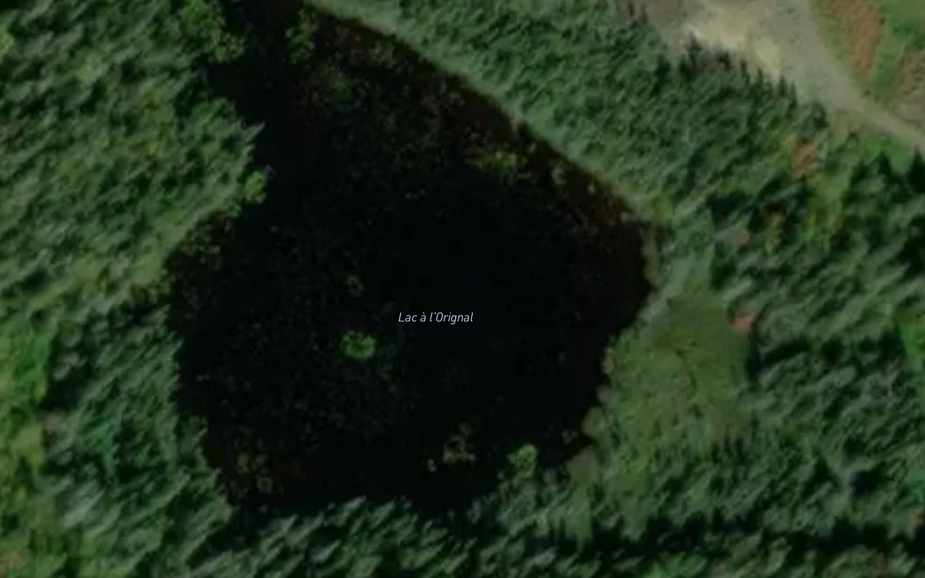 Satellite map of the Lac a l'Orignal