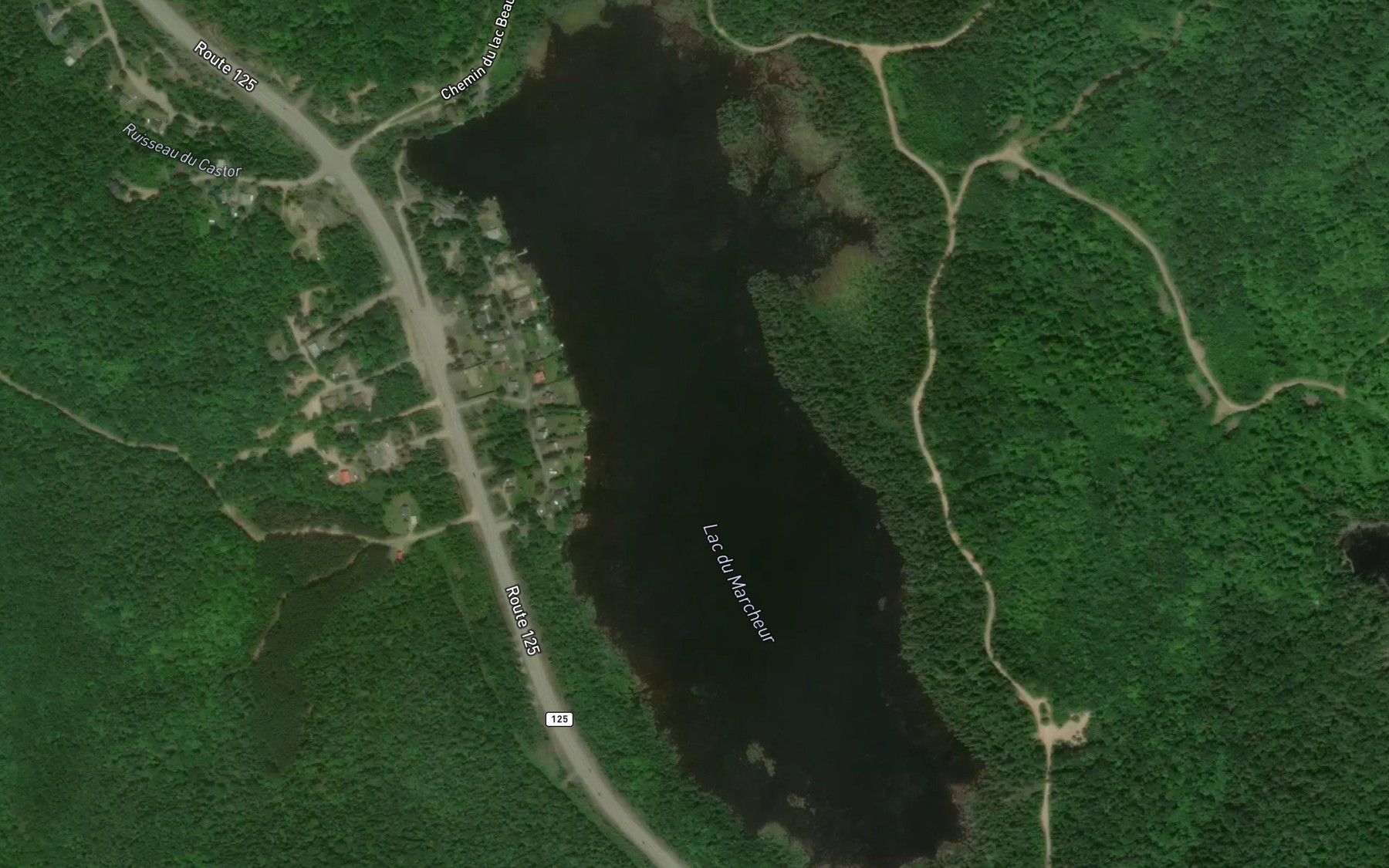 Satellite map of the Lac du Marcheur