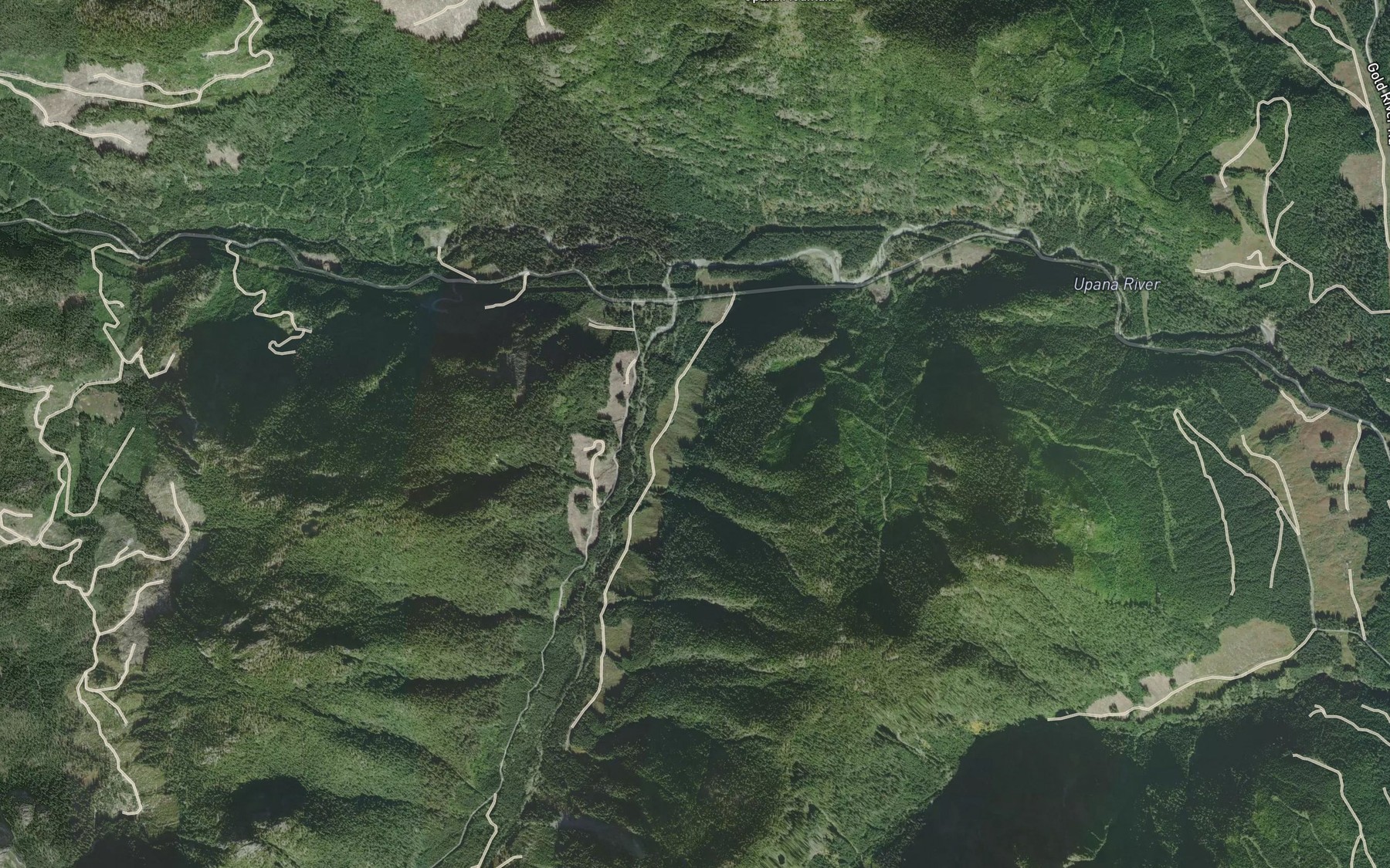 Satellite map of the Magee Creek