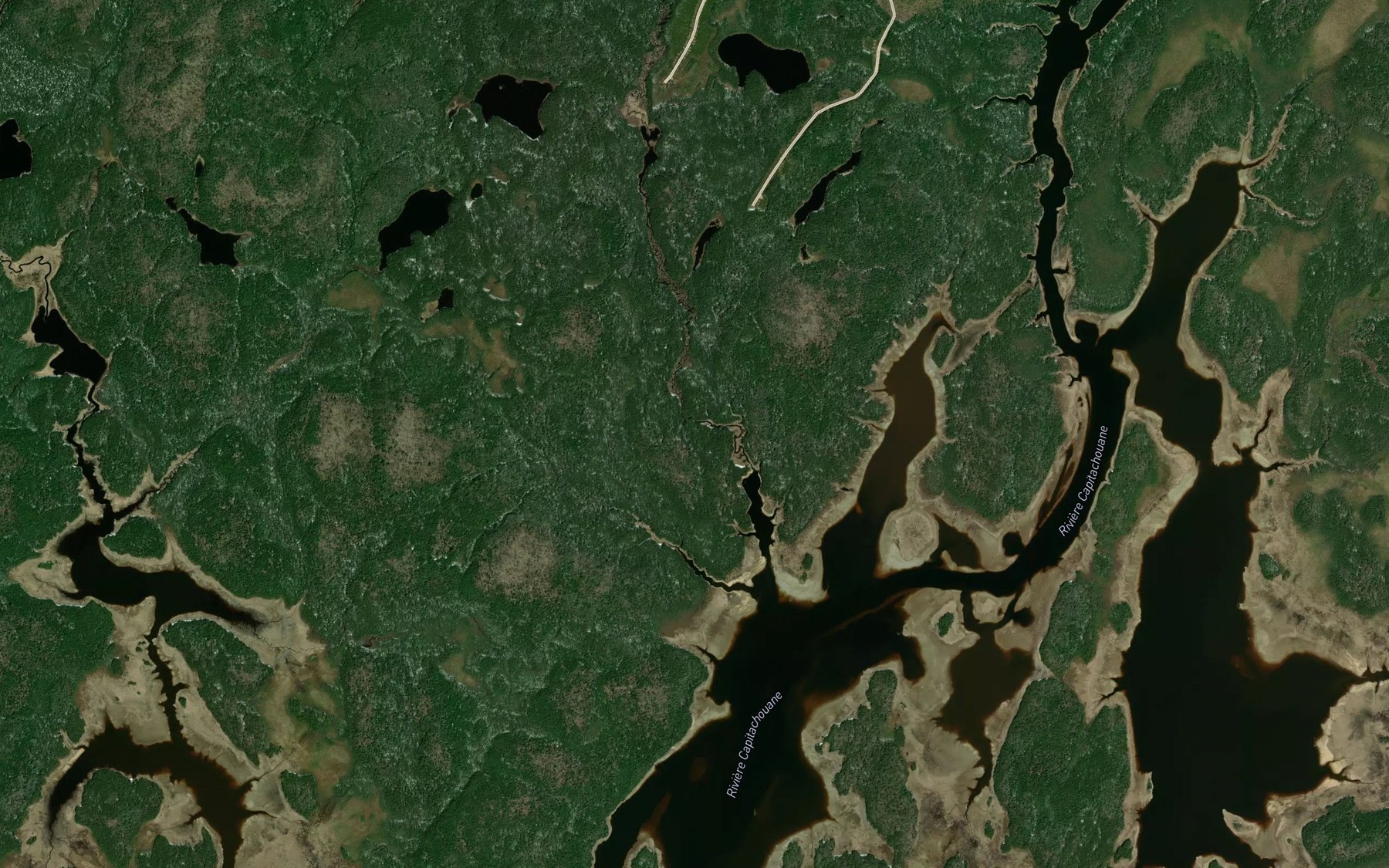 Satellite map of the Ruisseau Crooked Stick