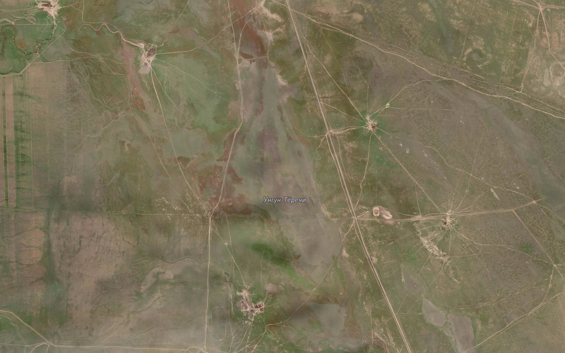 Satellite map of the Ozero Ungun-Terechi