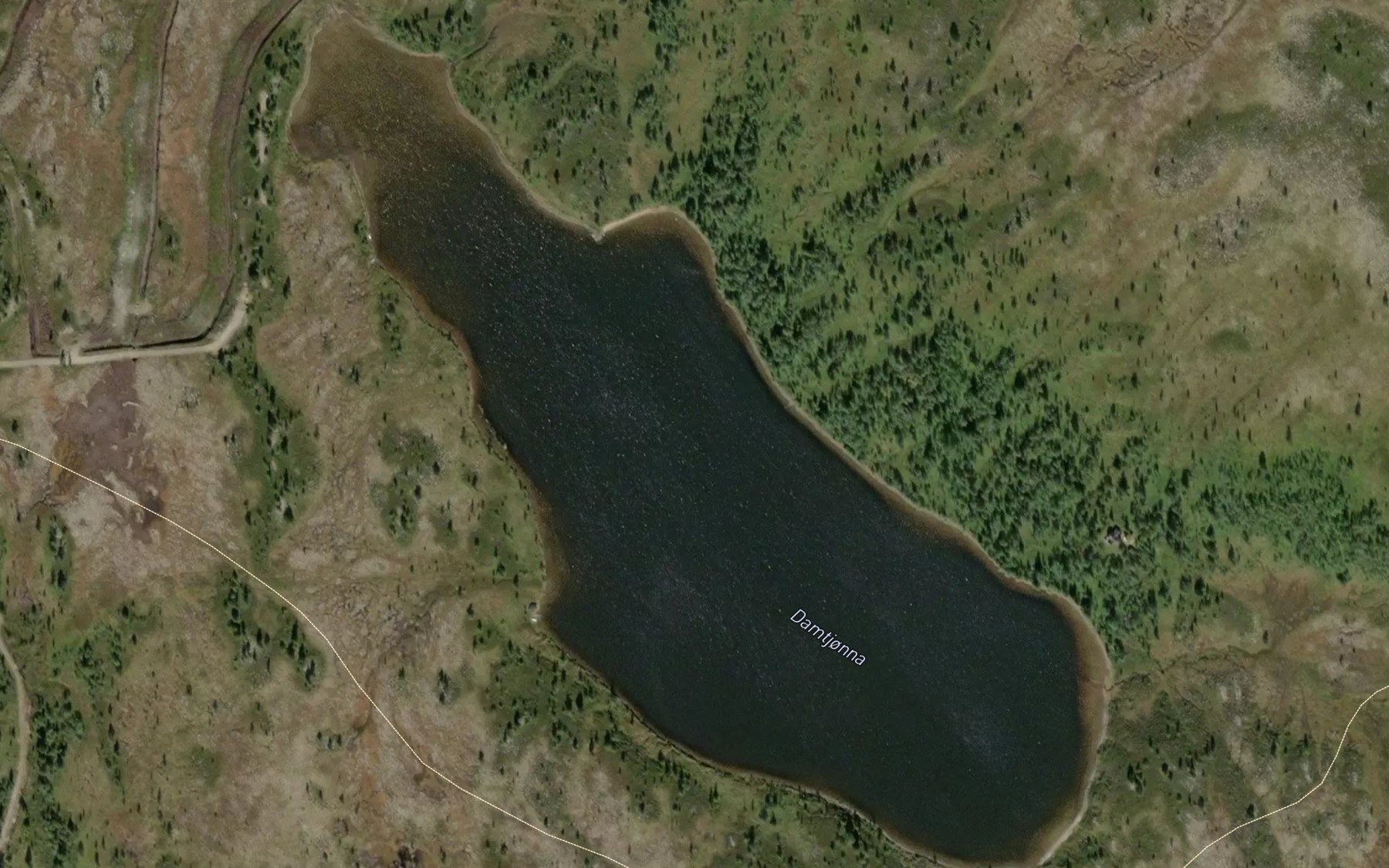 Satellite map of the Damtjorna