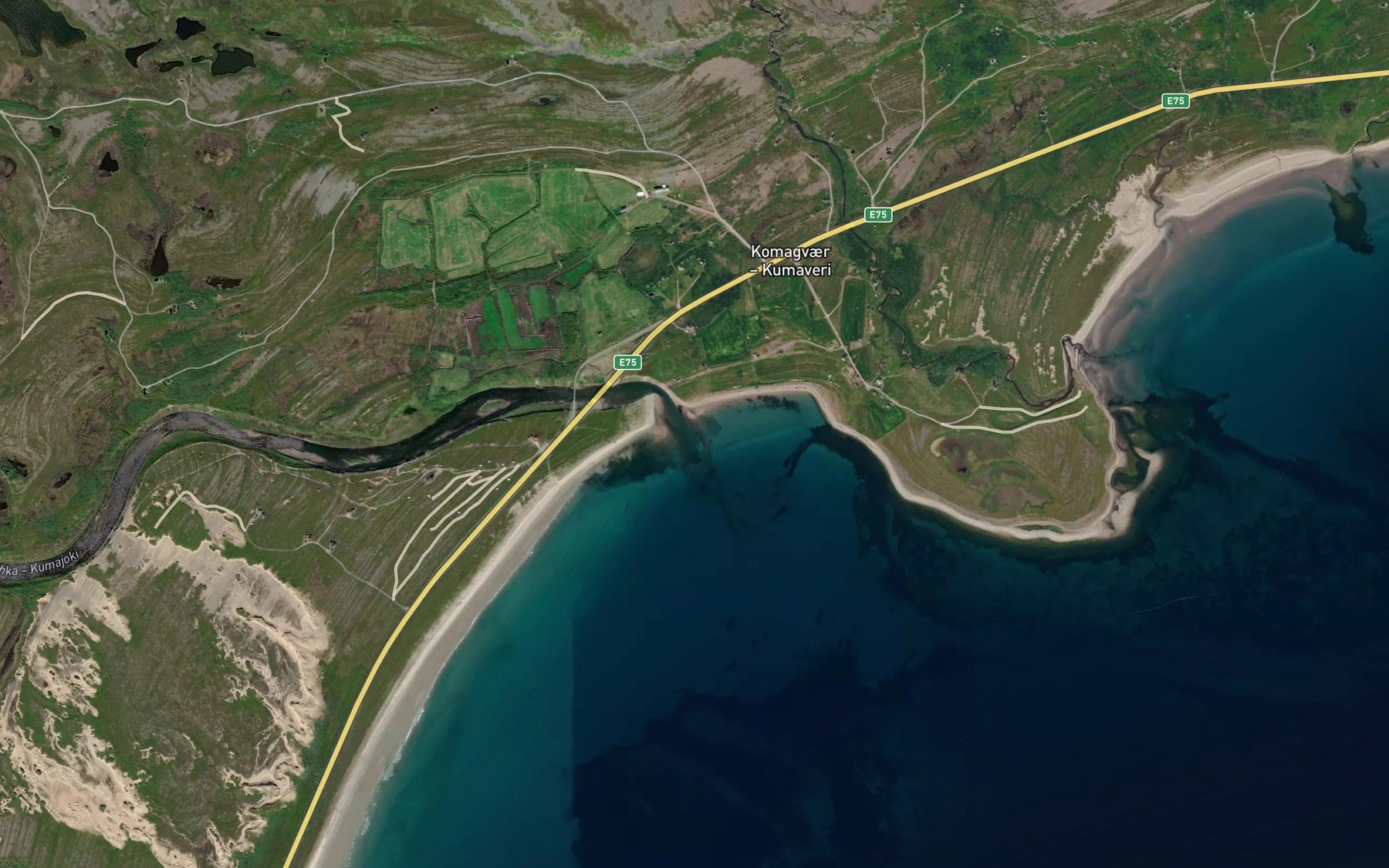 Satellite map of the Komagvaerbukta