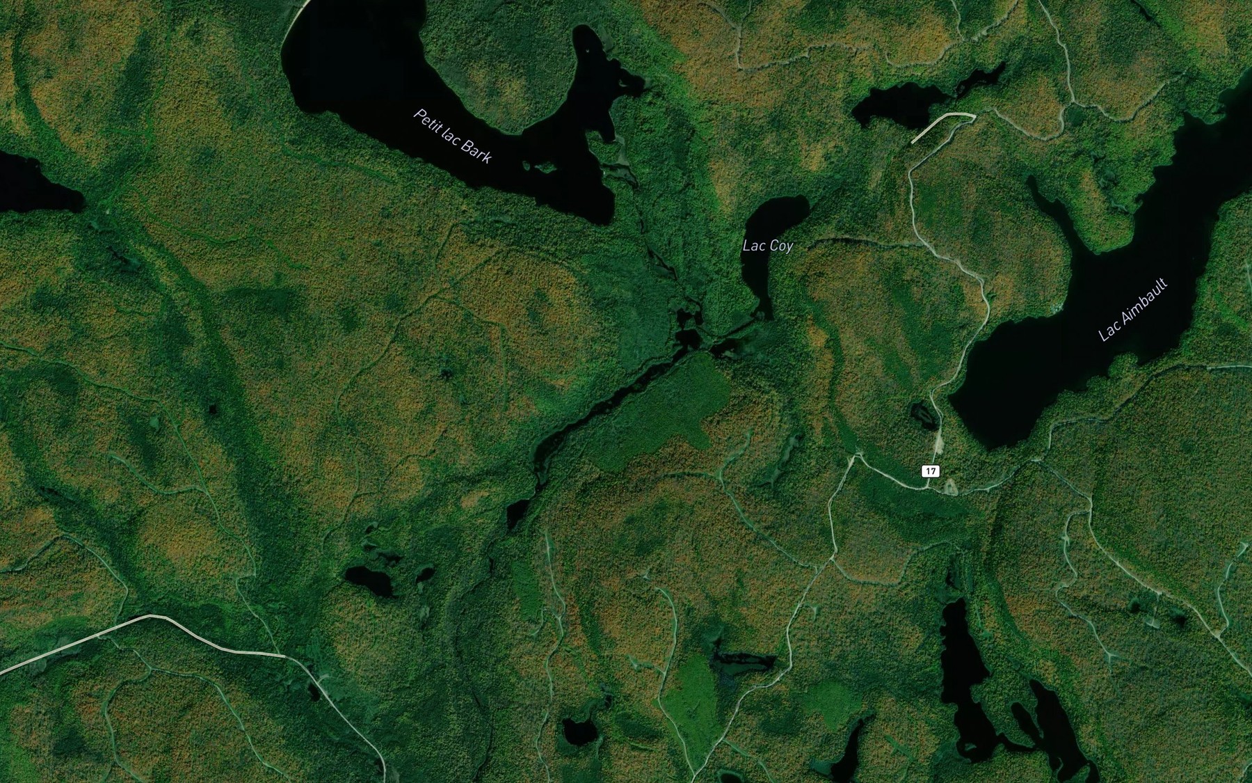 Satellite map of the Lac Marion