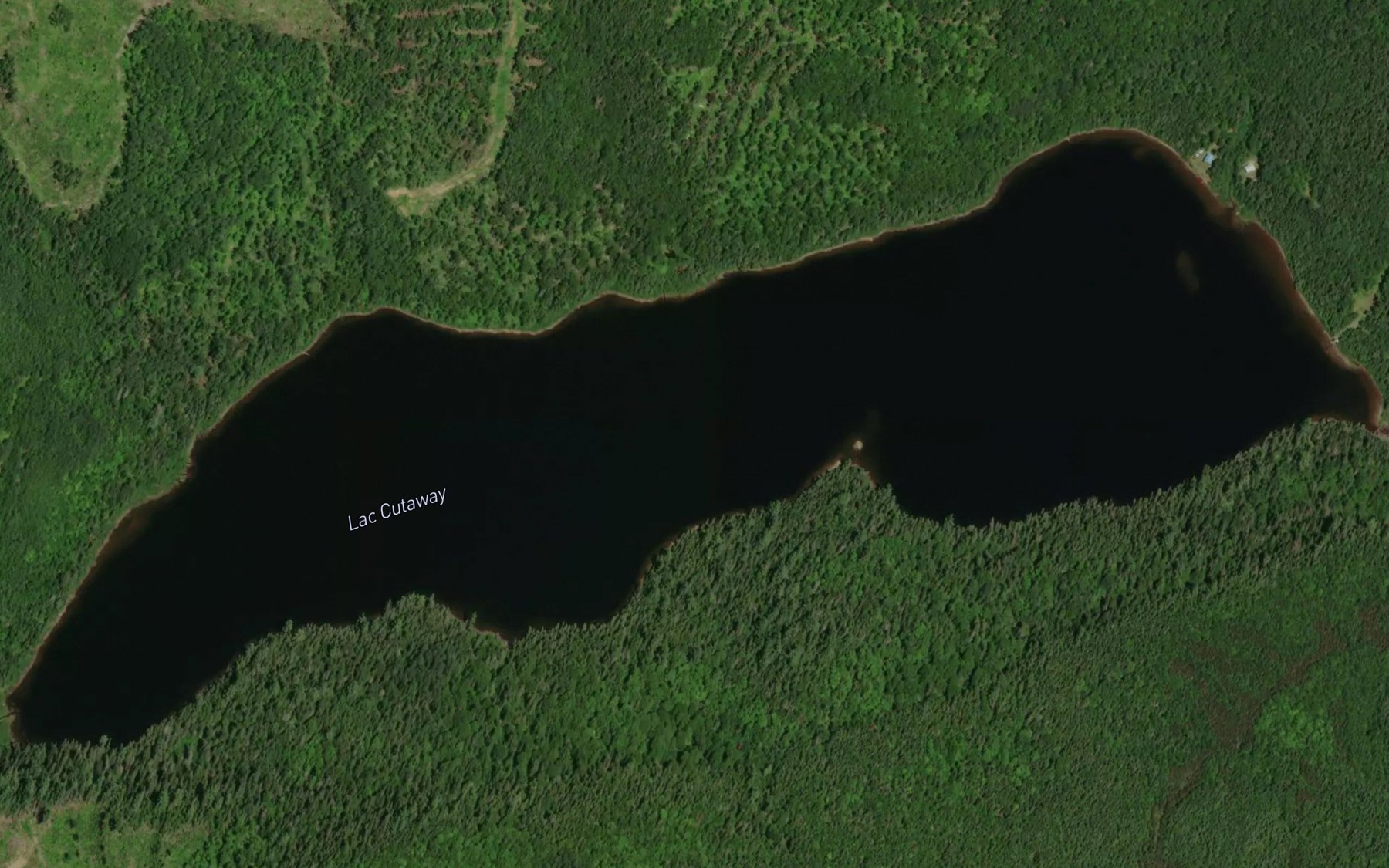 Satellite map of the Lac Acarie