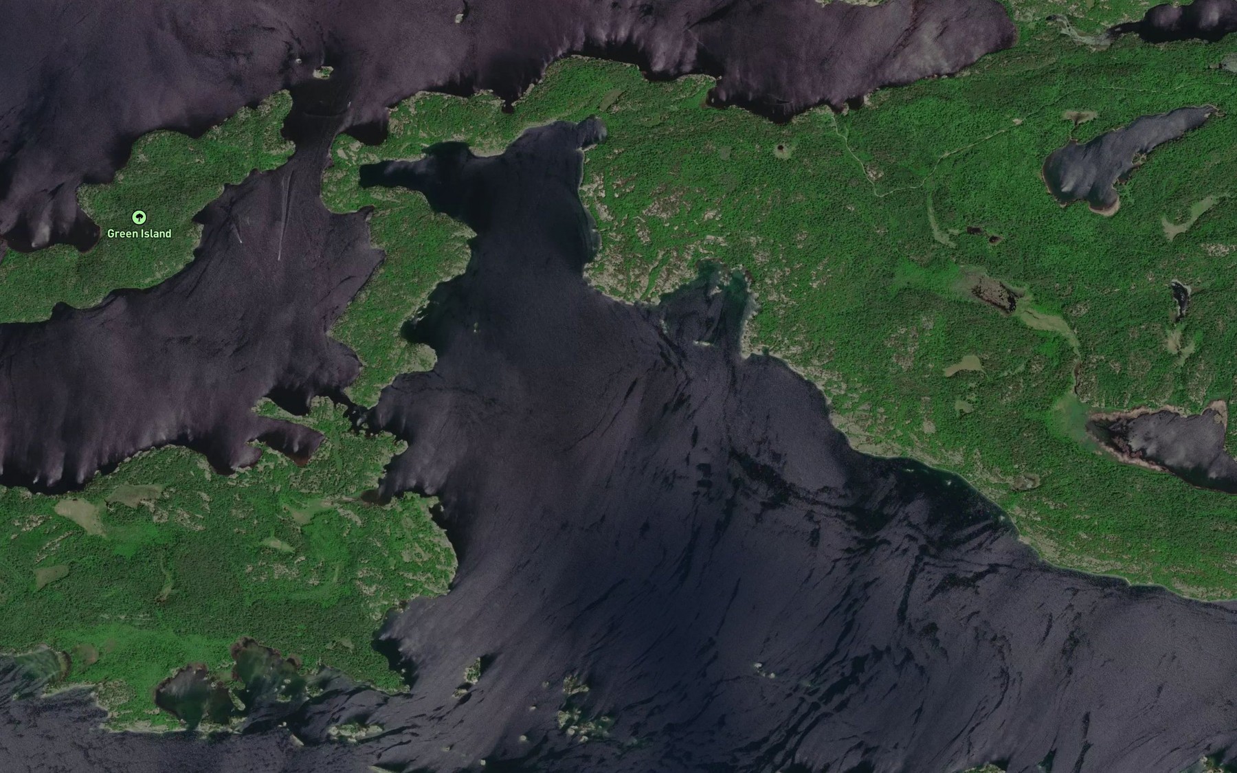 Satellite map of the Dreamer's Bay