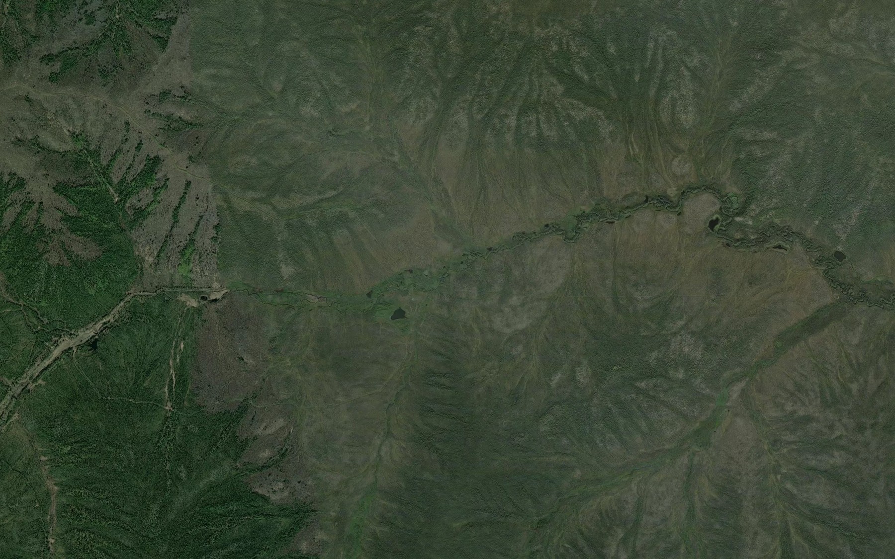 Satellite map of the Little Creek