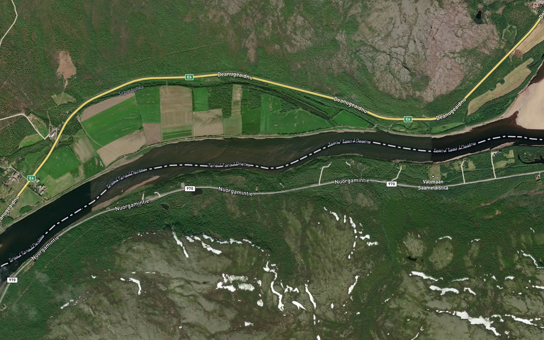 Satellite map of the Siedgagavva