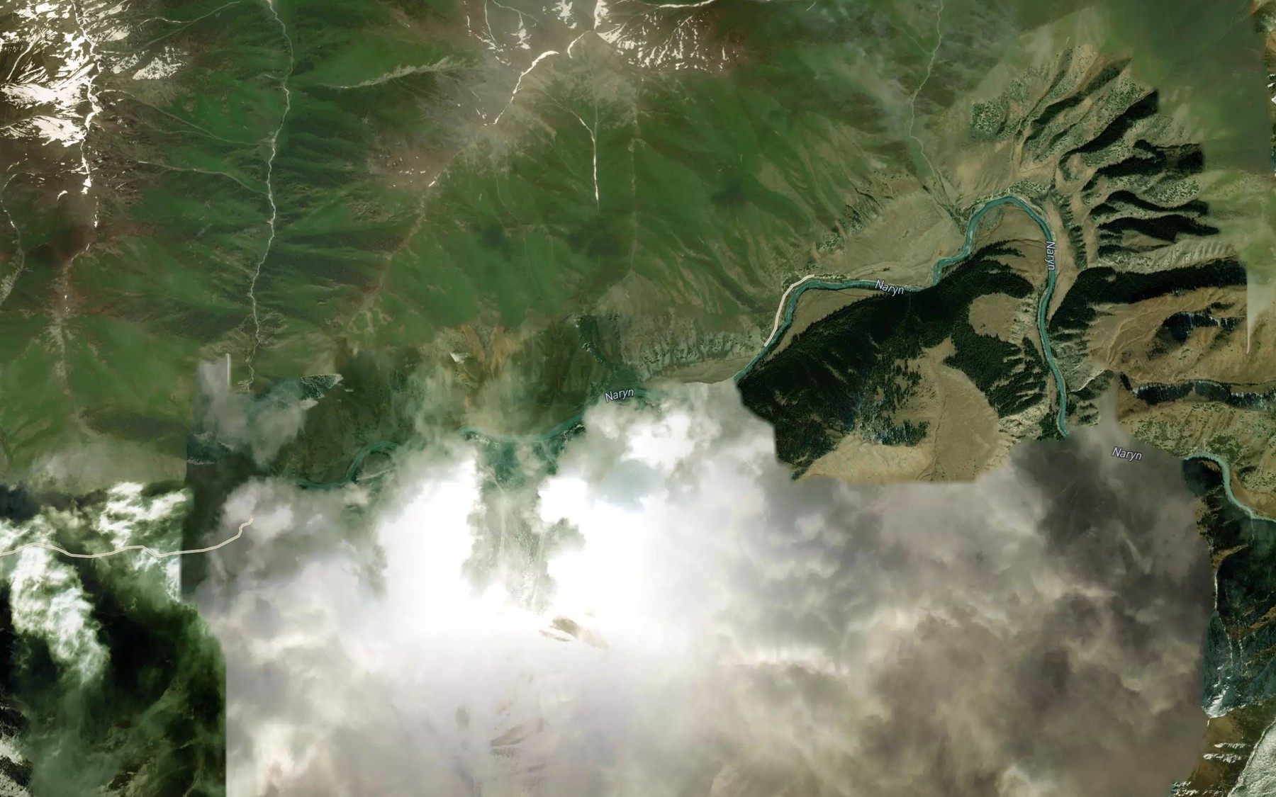 Satellite map of the Tepshi