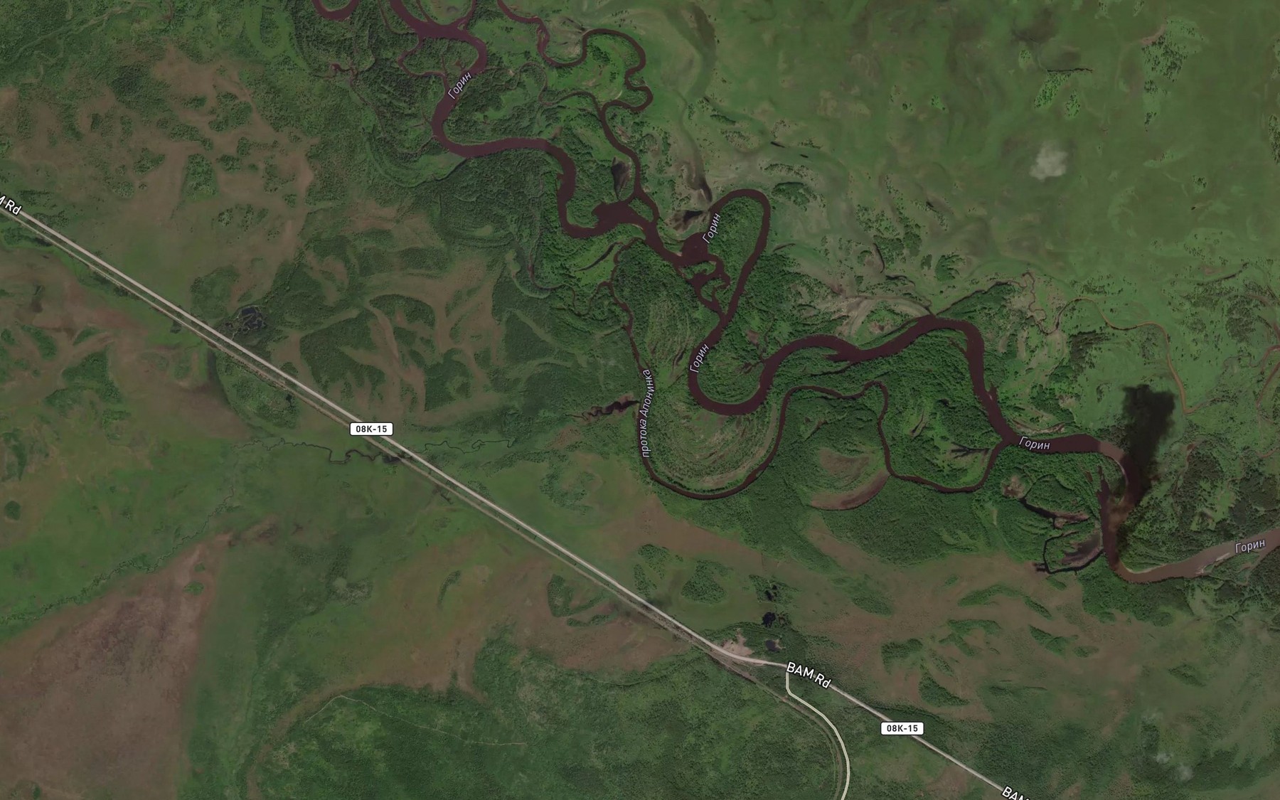 Satellite map of the Aponi