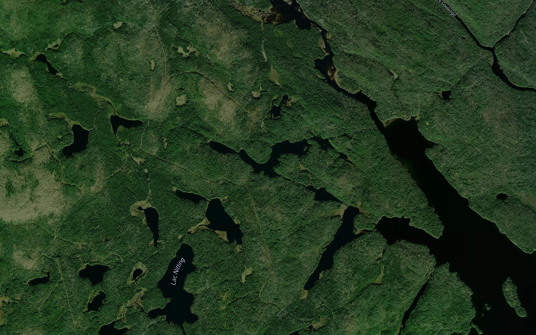 Satellite map of the Lac S