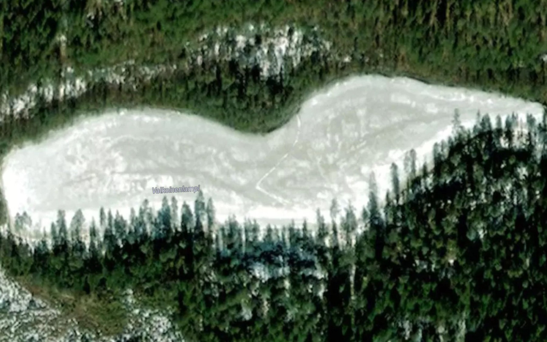 Satellite map of the Valkoinenlampi