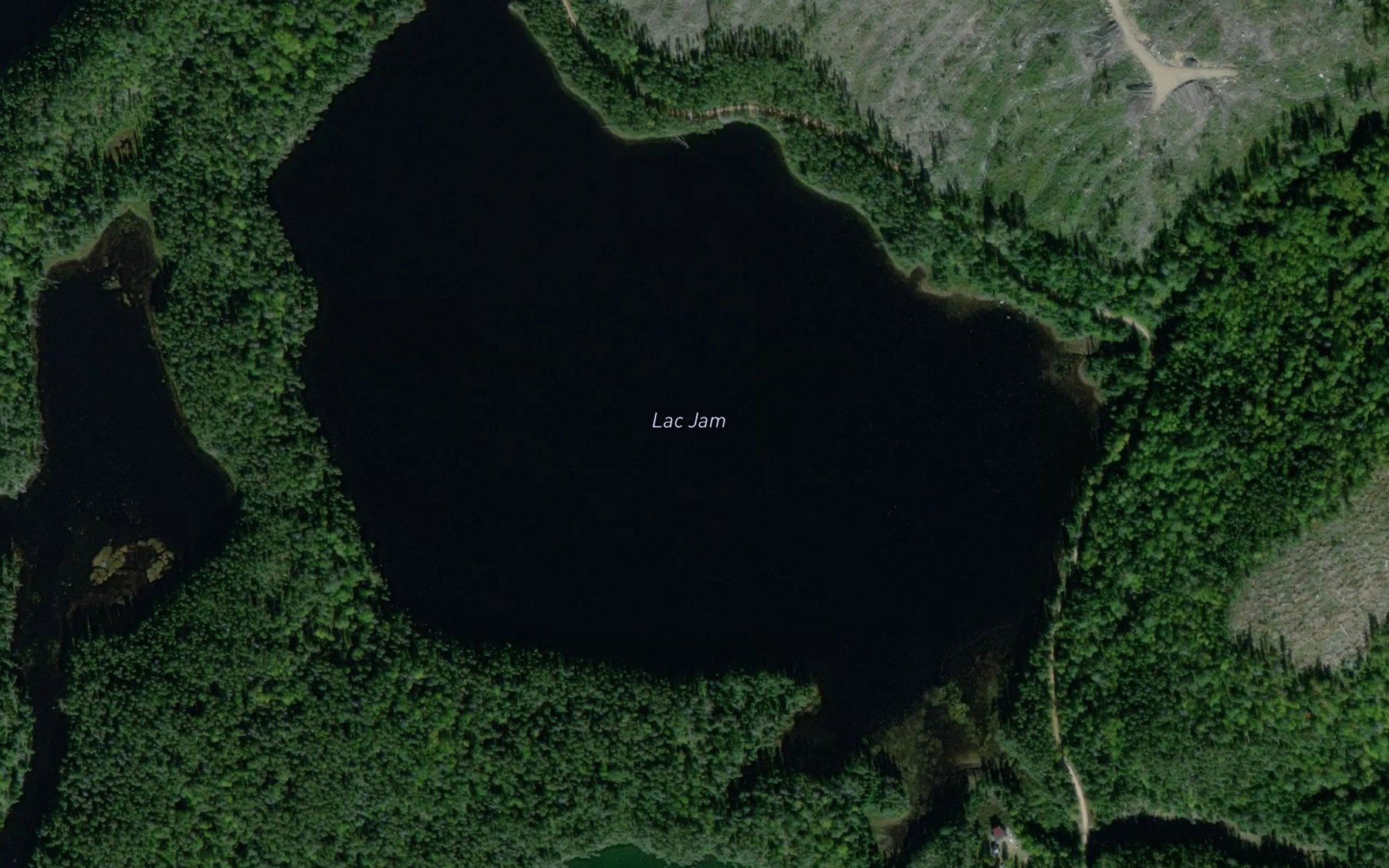 Satellite map of the Lac Jam