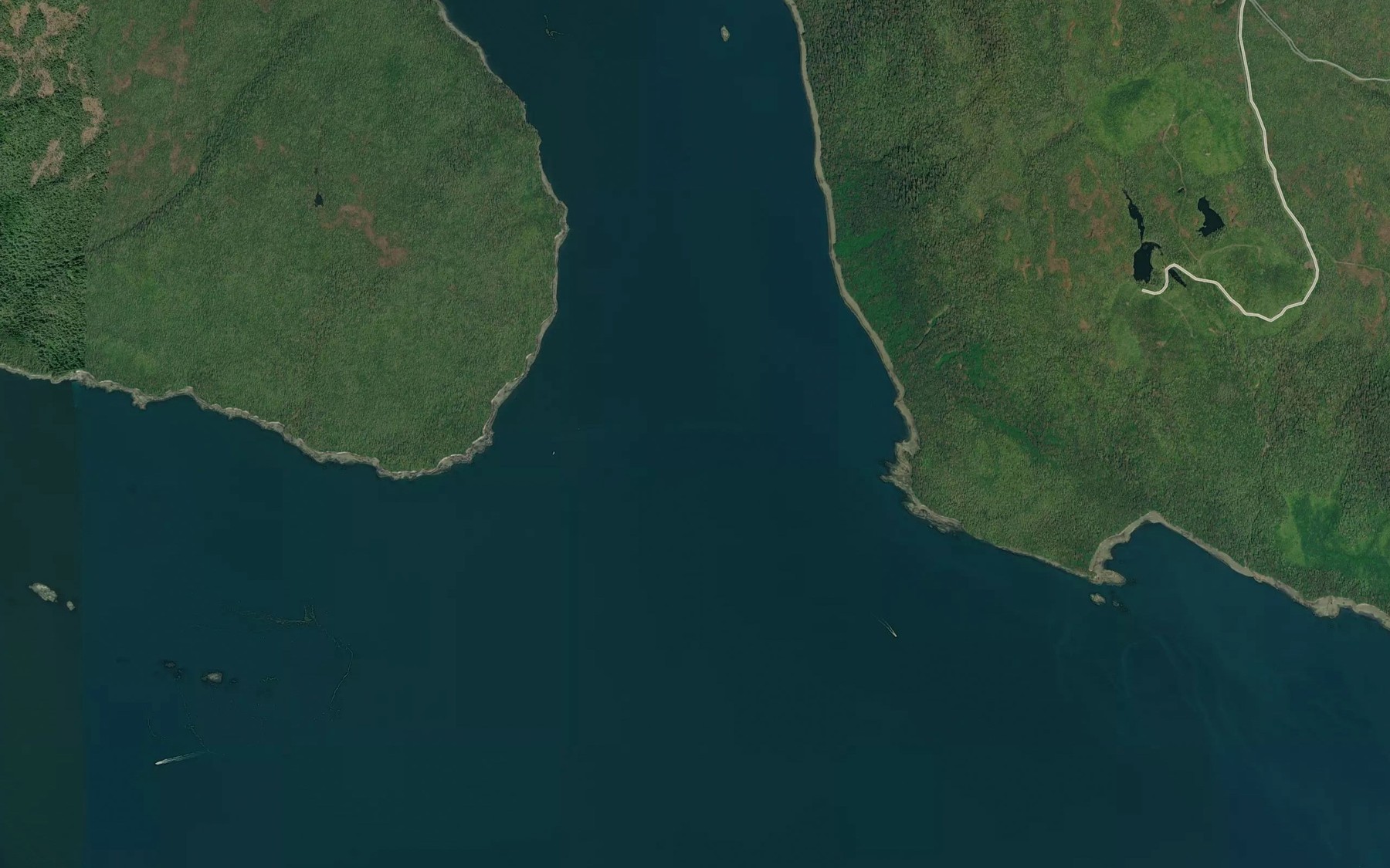 Satellite map of the Southern Entrance