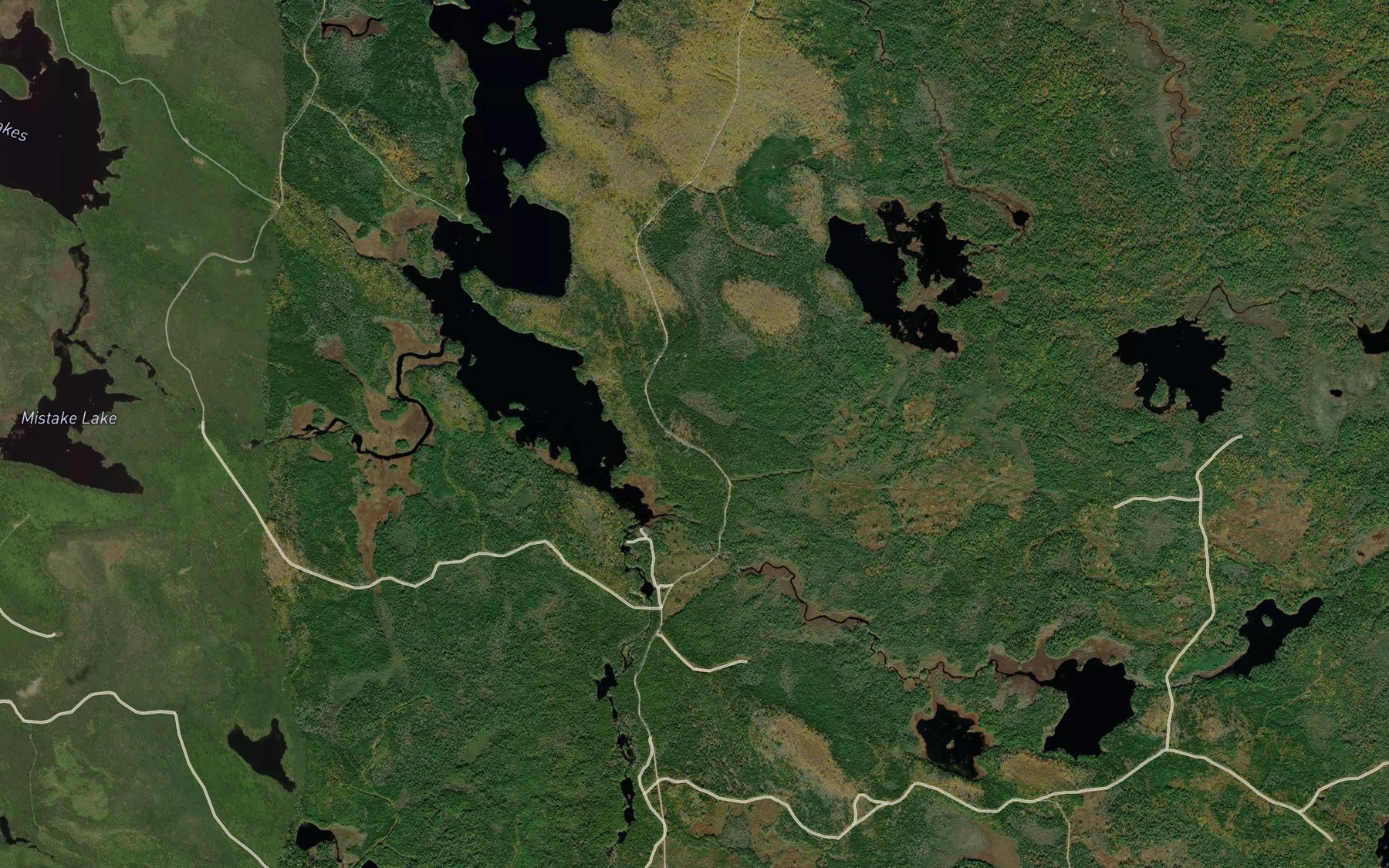 Satellite map of the Mitchell Brook