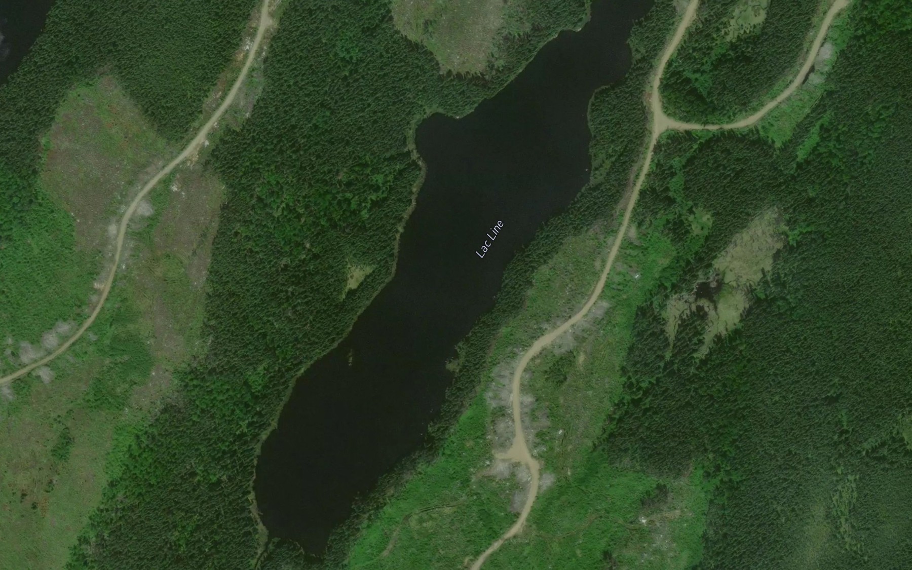 Satellite map of the Lac Line