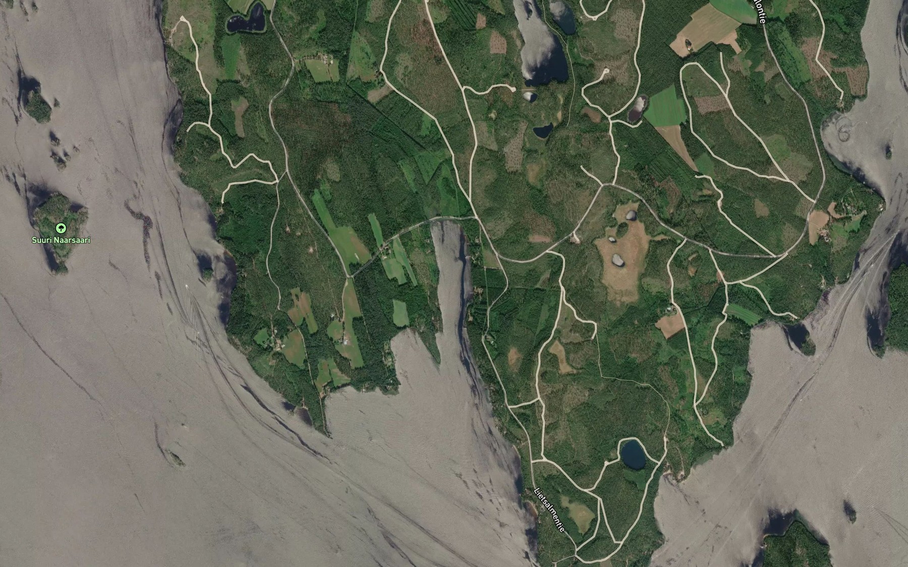 Satellite map of the Saparistonlahti