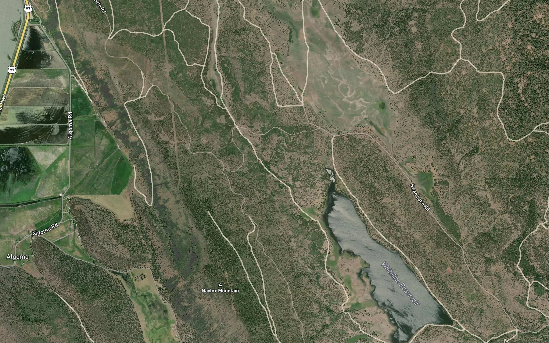 Satellite map of the Neubert Spring