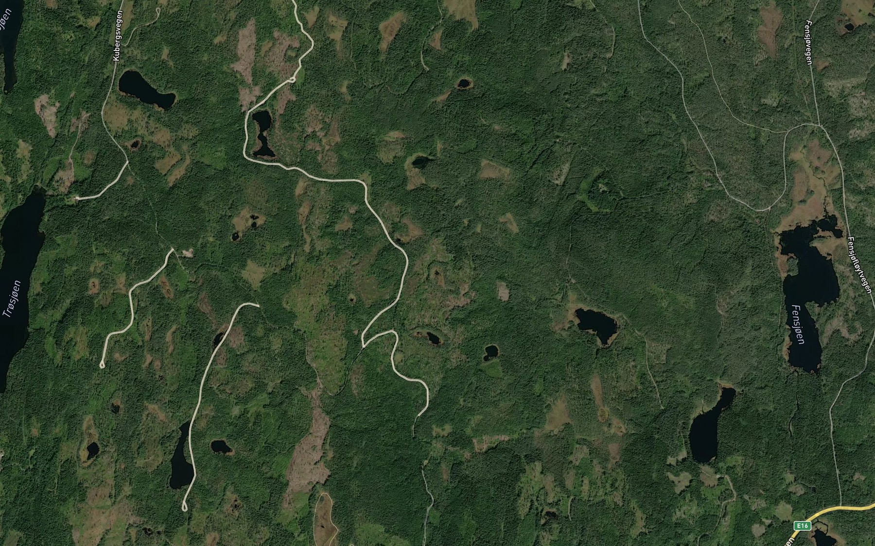 Satellite map of the Snekkertjennet