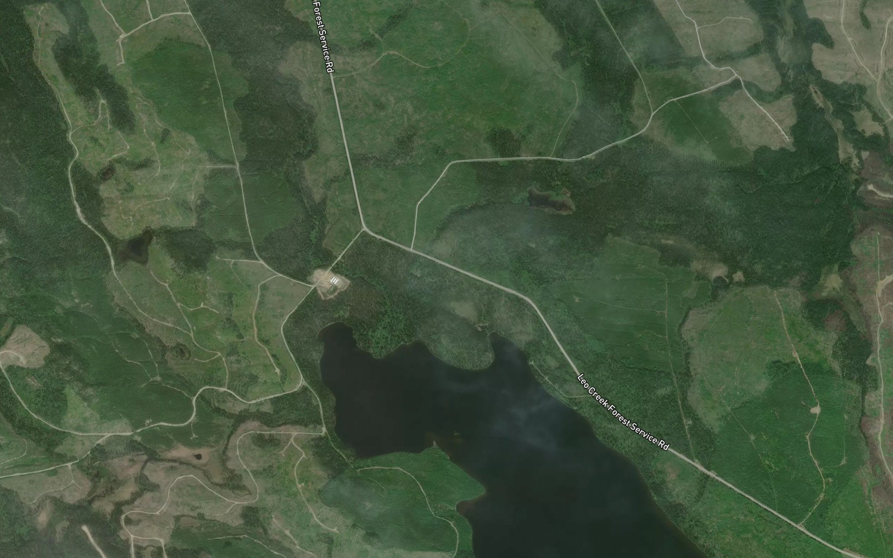 Satellite map of the Takatoot Creek