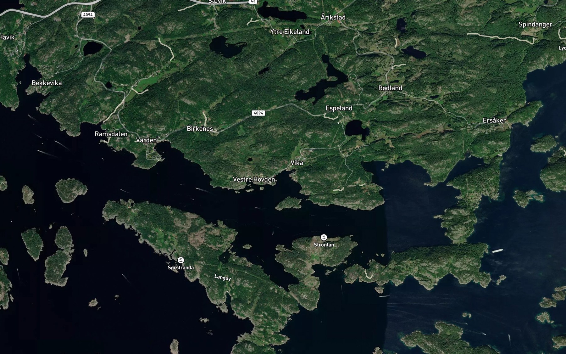 Satellite map of the Vikbukta