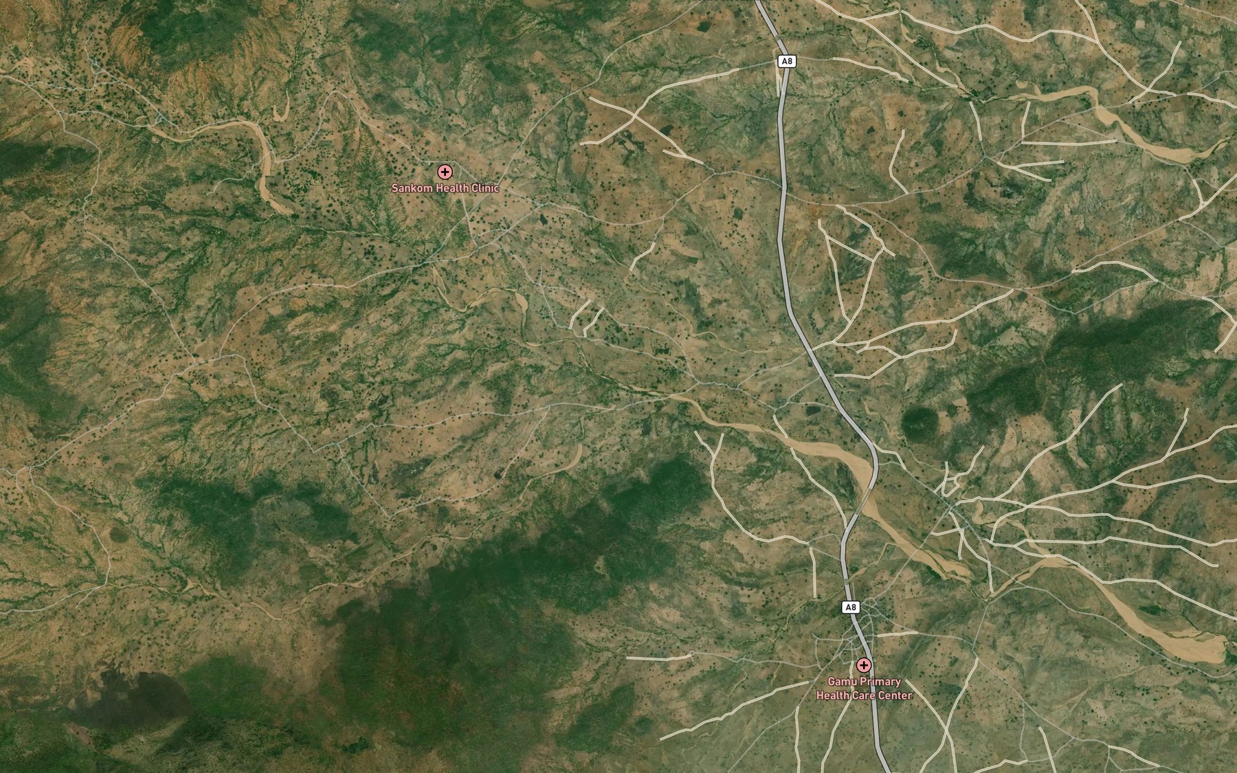 Satellite map of the RiverDapem