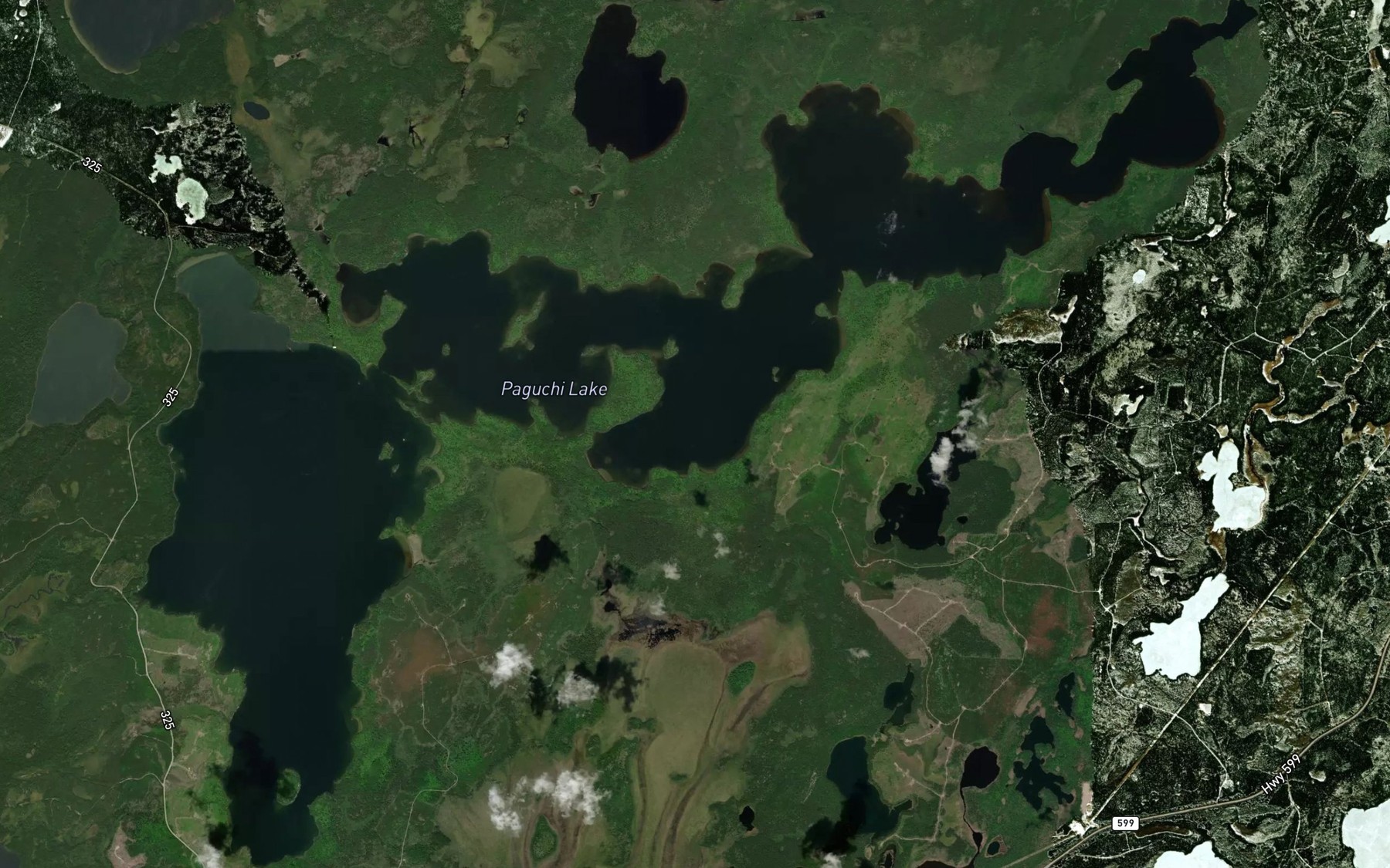 Satellite map of the Paguchi Lake