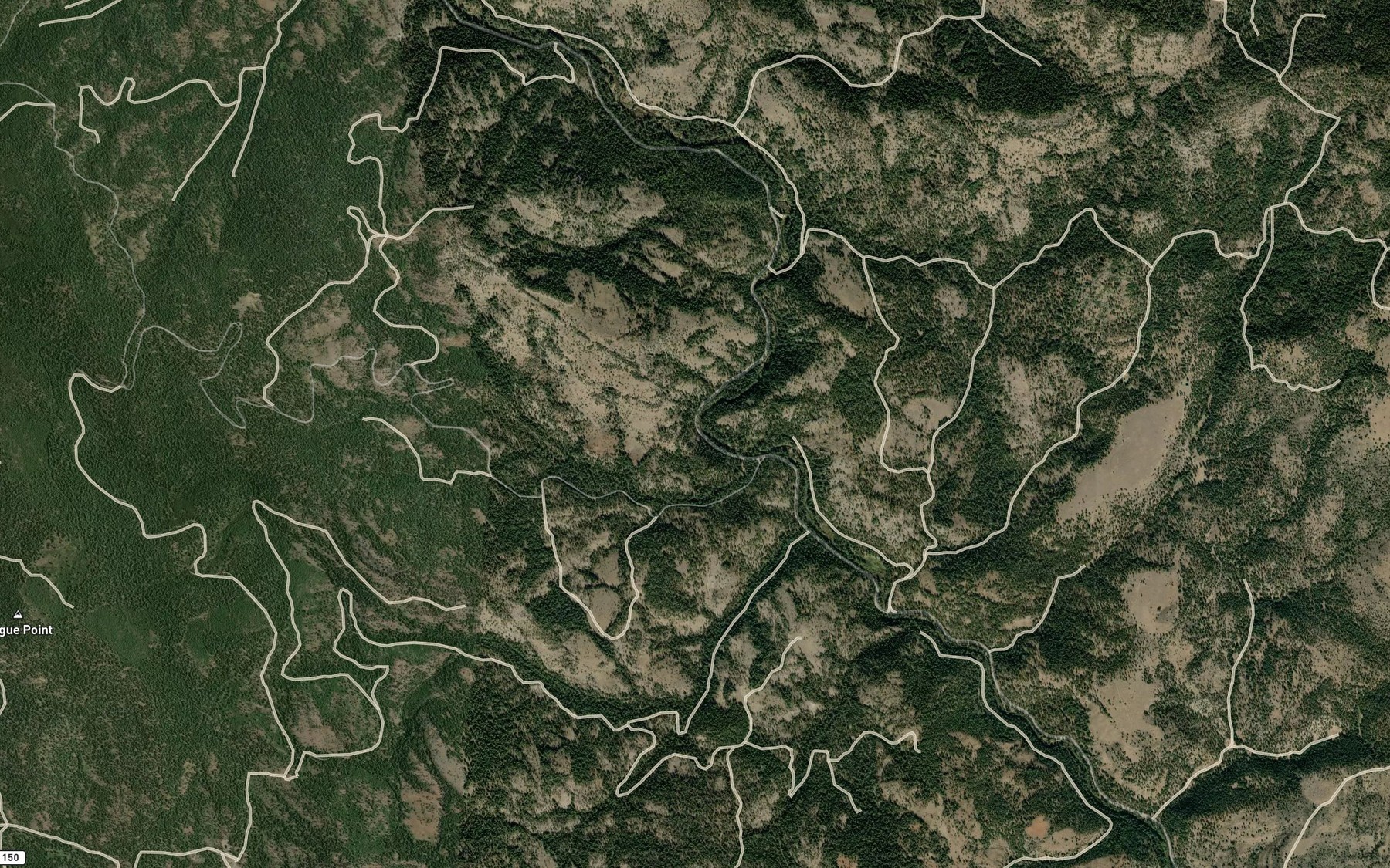 Satellite map of the Roys Spring