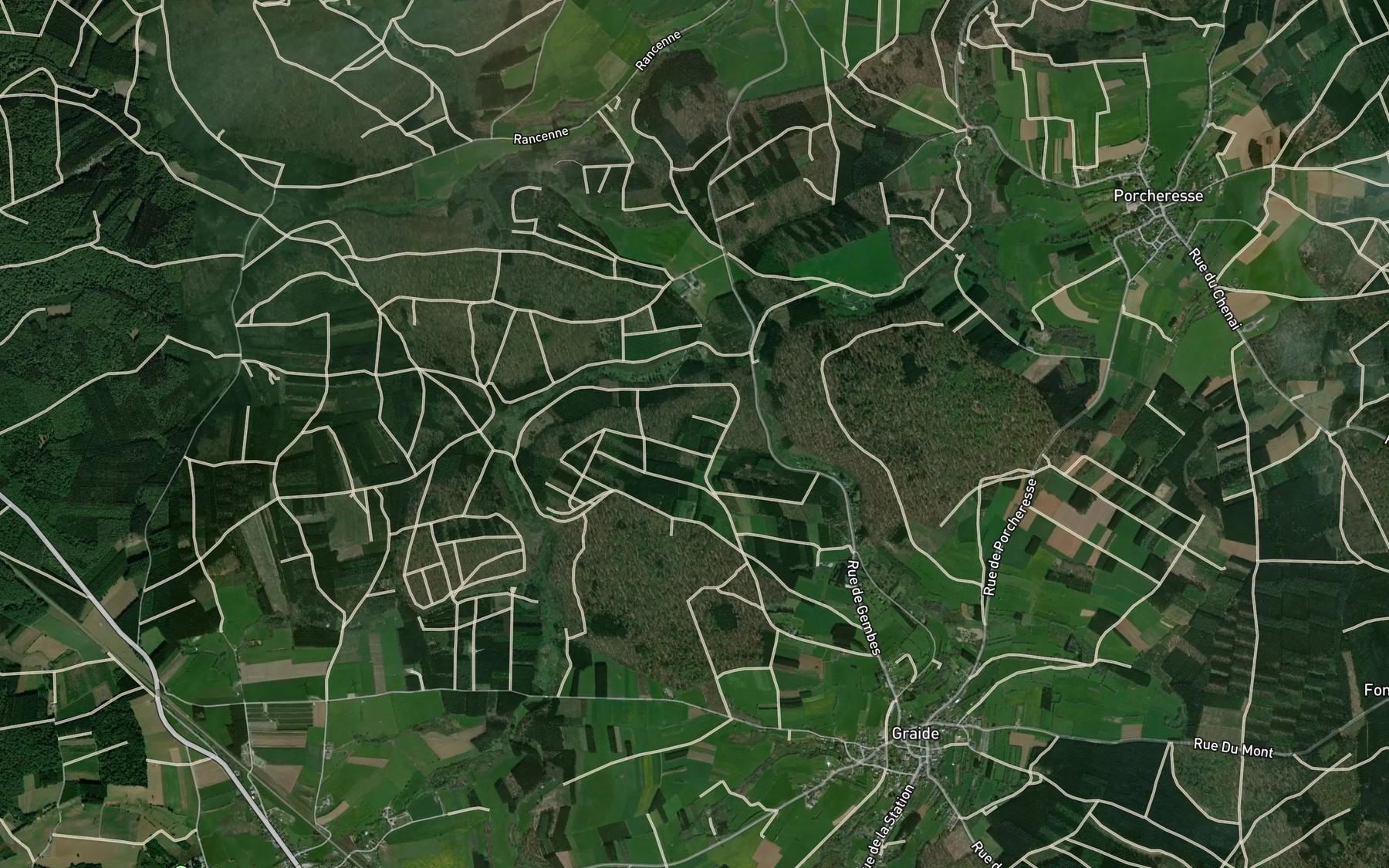 Satellite map of the Rives