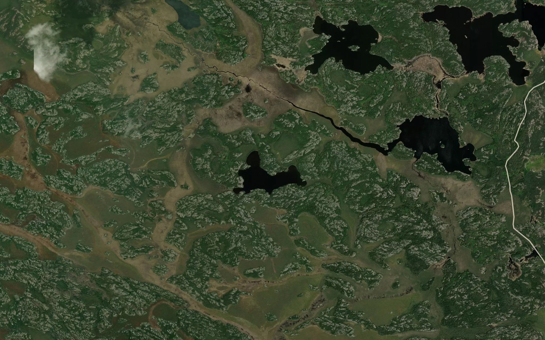 Satellite map of the Mimiow Lake