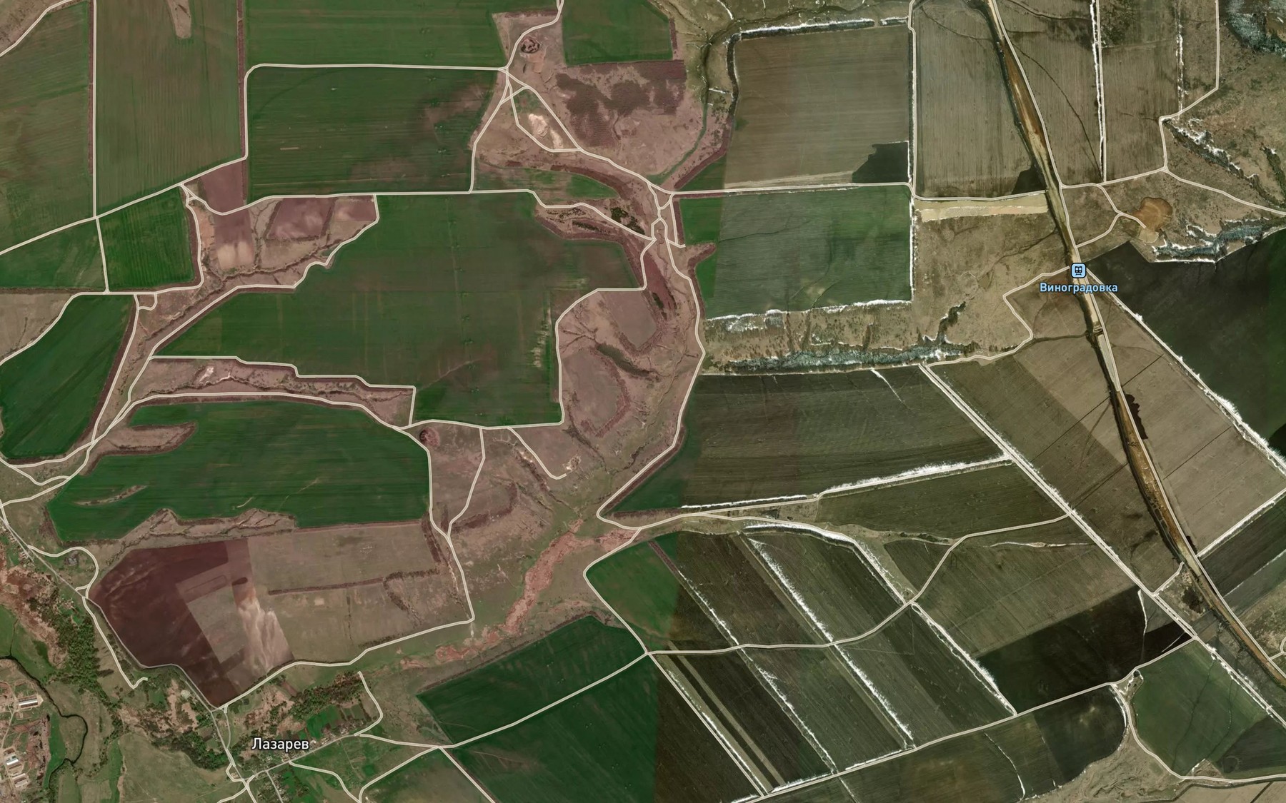 Satellite map of the Balka Lazarev Yar