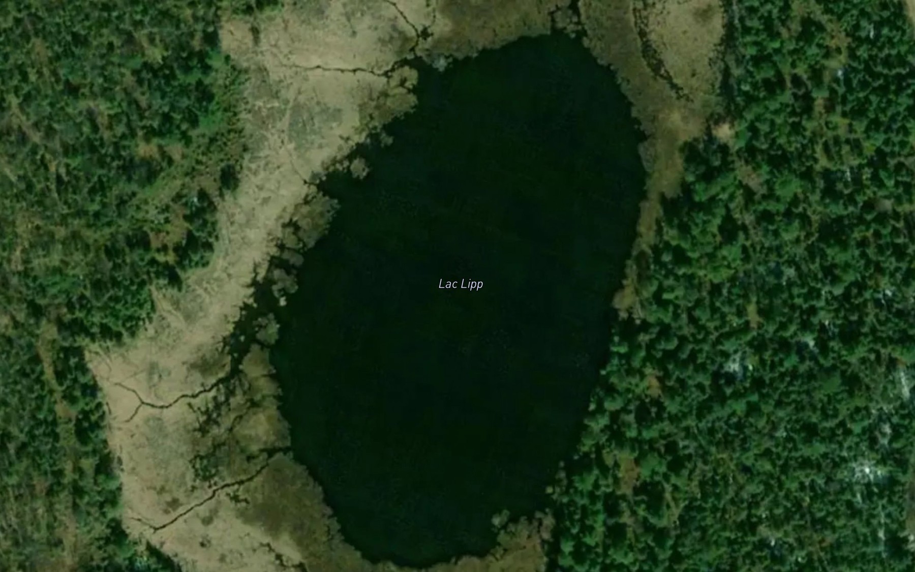 Satellite map of the Lac Lipp