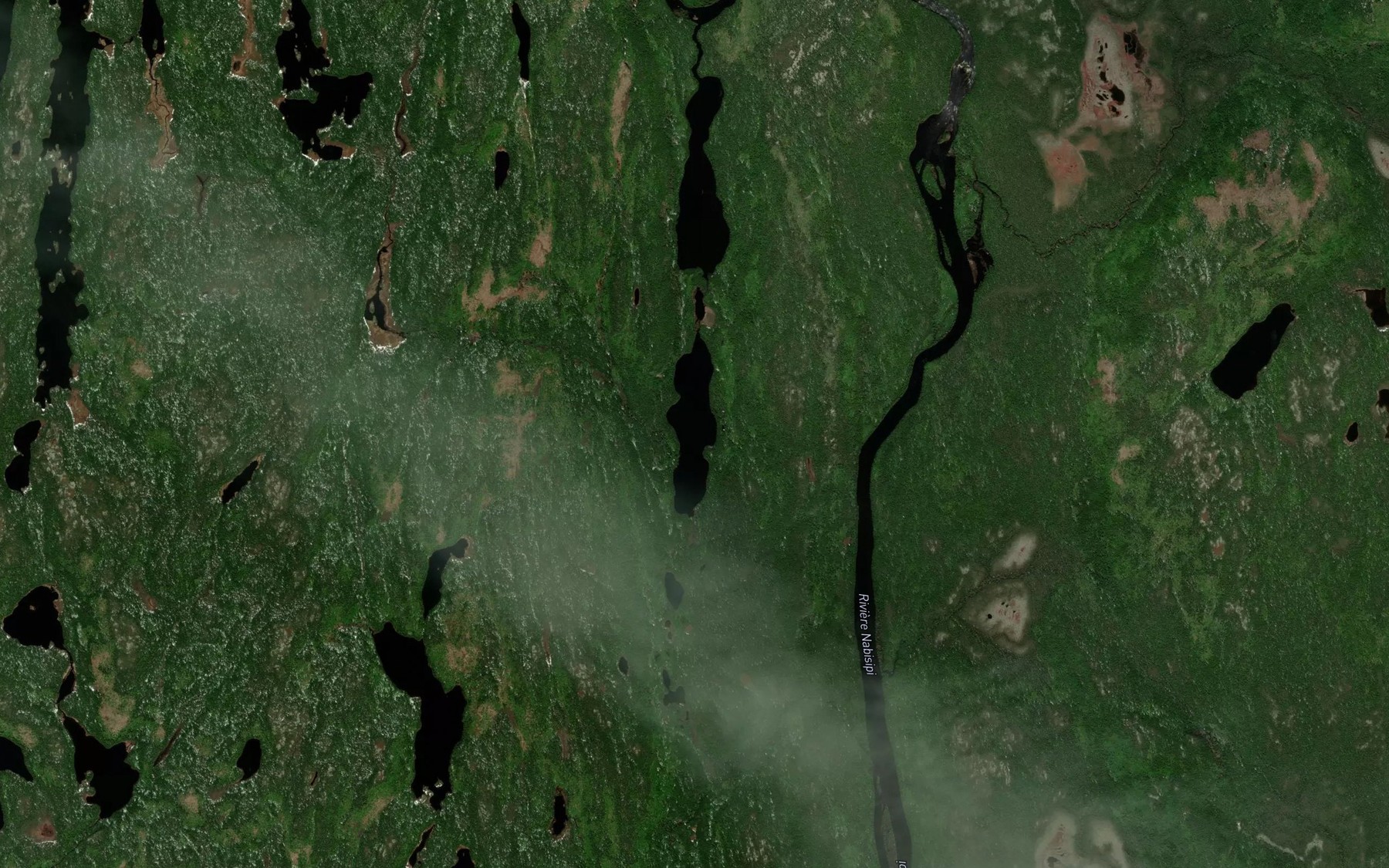 Satellite map of the Lac d'Amour
