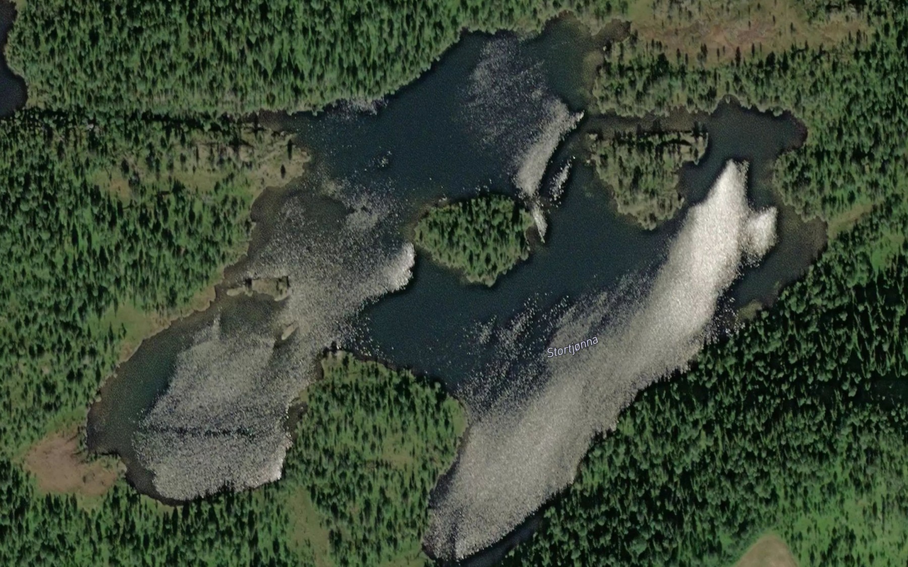 Satellite map of the Stortjorna