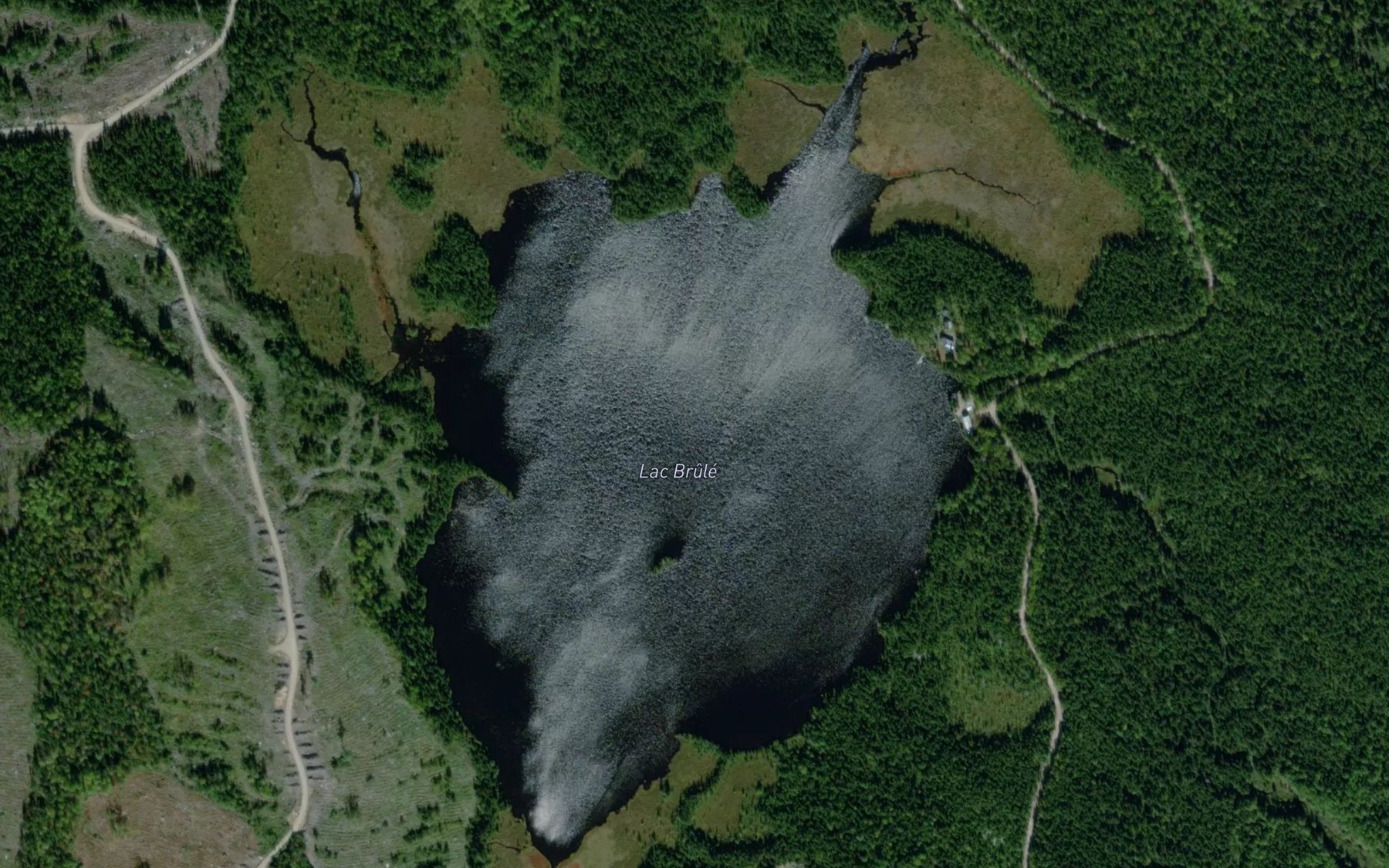 Satellite map of the Lac Brule