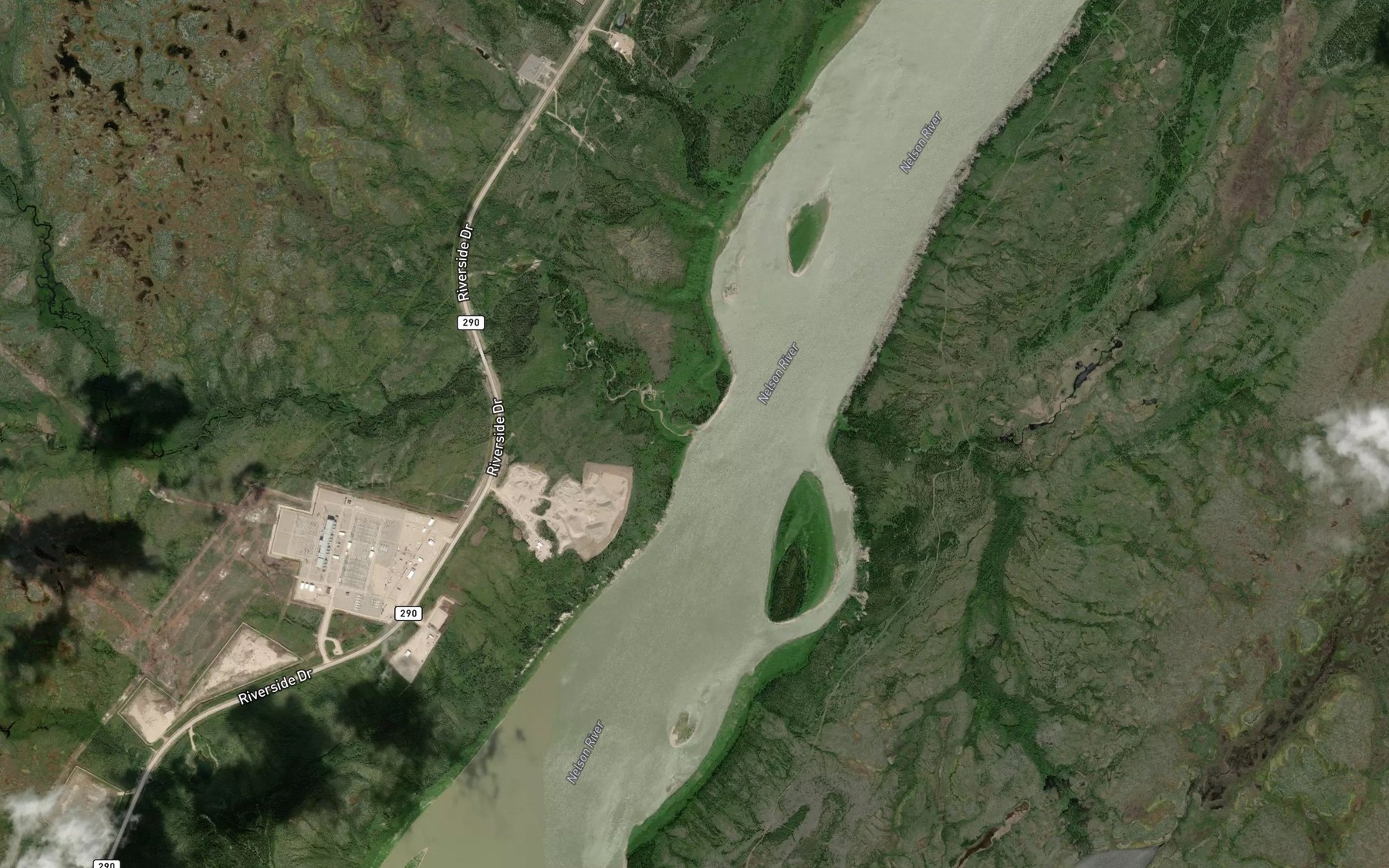 Satellite map of the Goose Creek