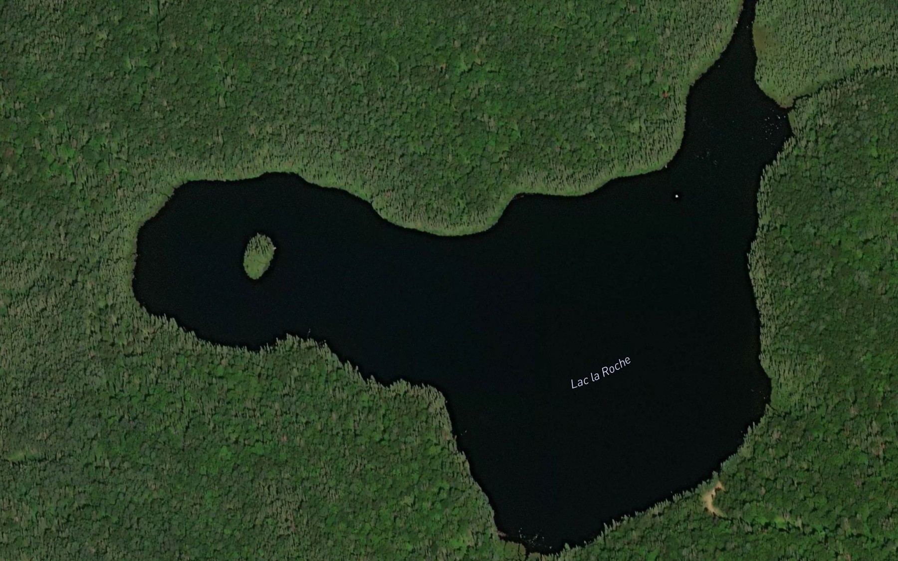 Satellite map of the Lac la Roche
